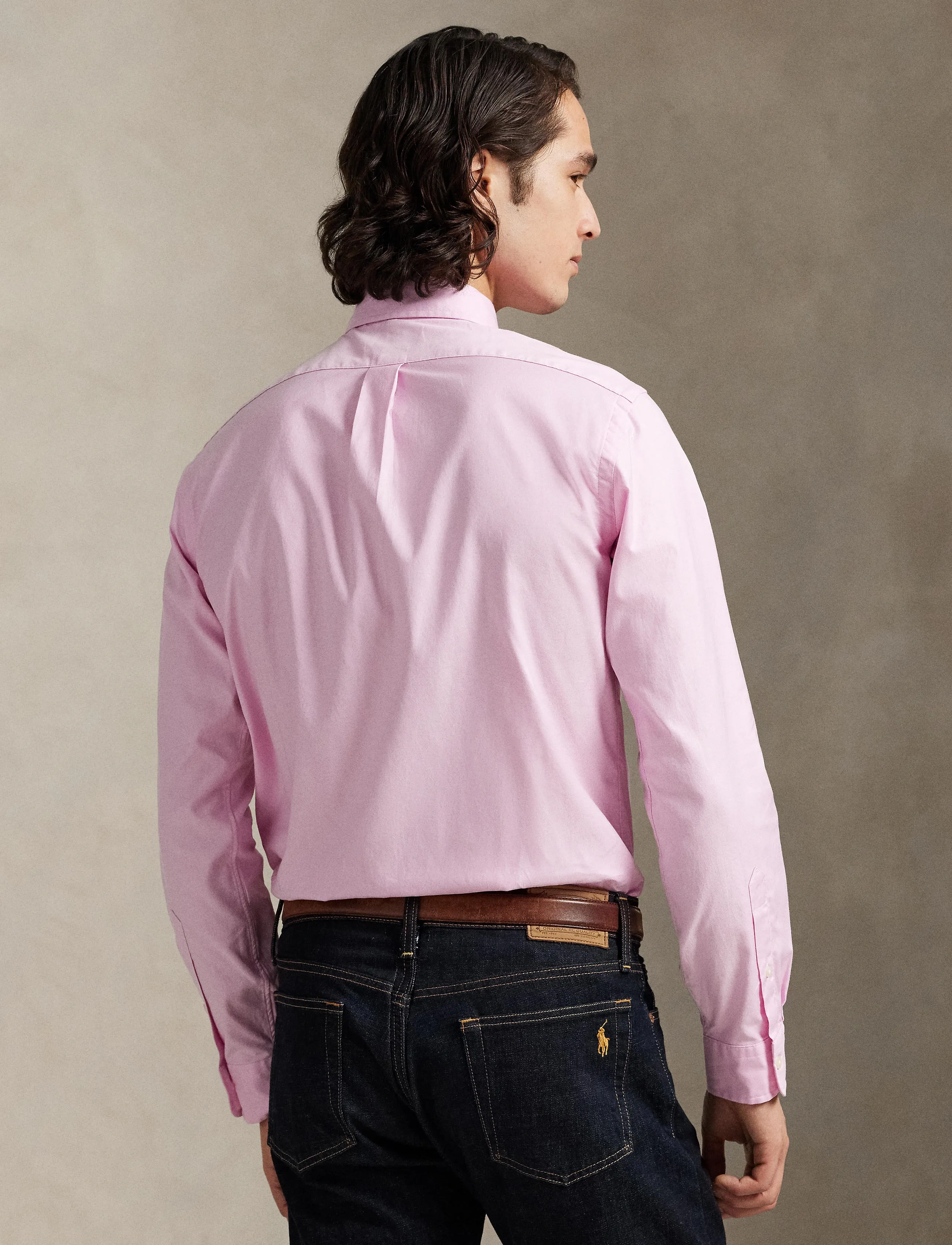 Polo Ralph Lauren - Custom Fit Stretch Oxford Shirt - oxfordi särgid - 5026c pink - 2