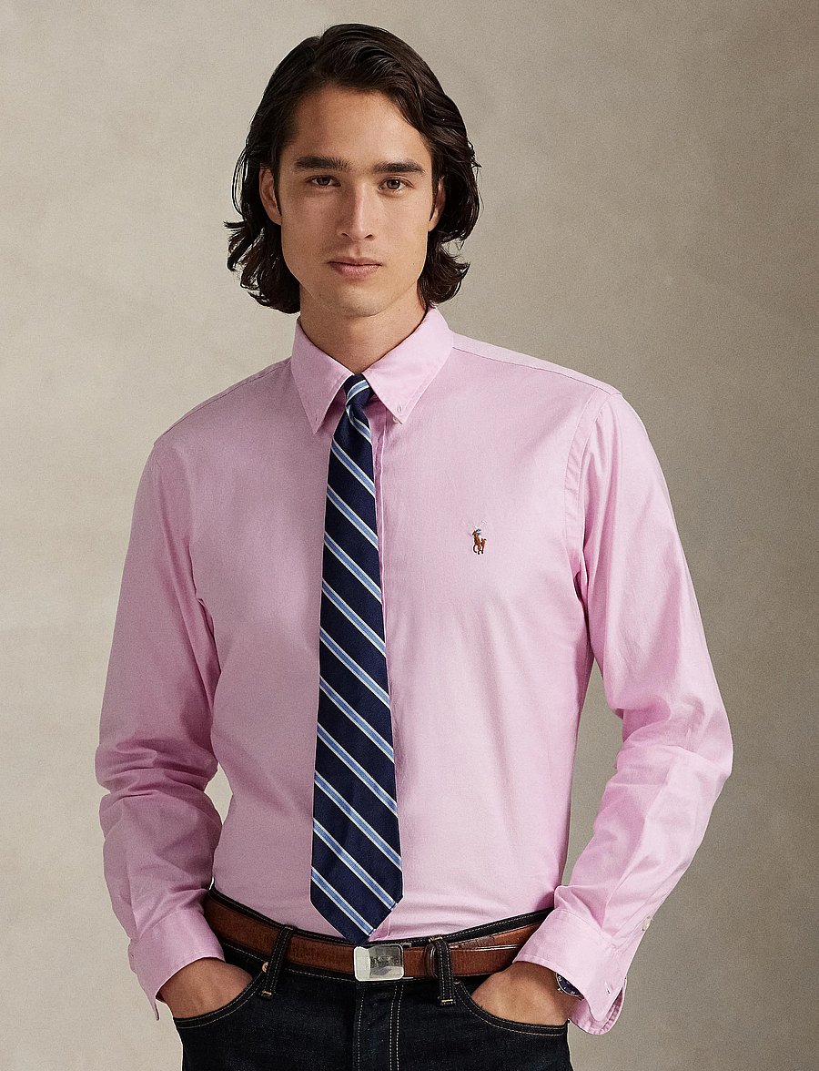 Polo Ralph Lauren - Custom Fit Stretch Oxford Shirt - oxfordi särgid - 5026c pink - 3