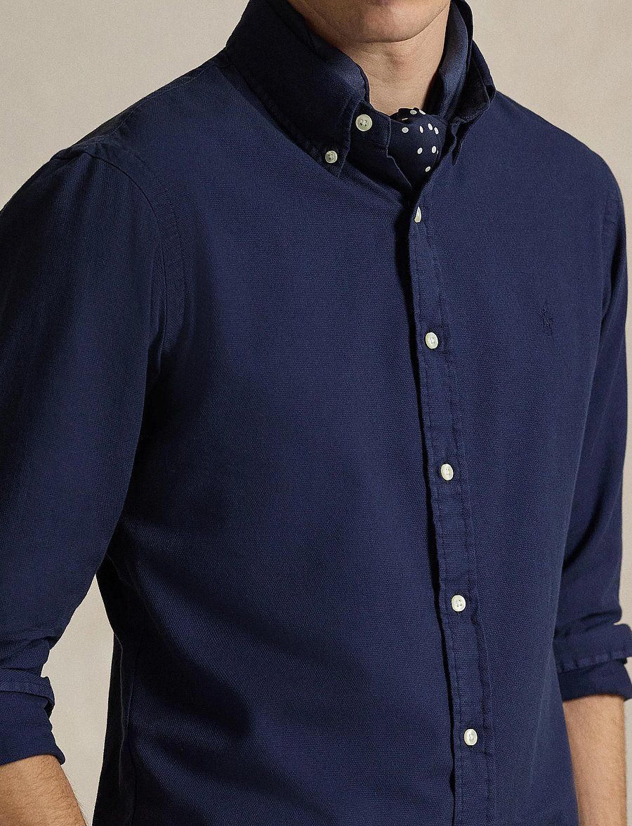 Polo Ralph Lauren - GD TEXTURED DOBBY-WVN-SHIRT - casual hemden - cruise navy - 4