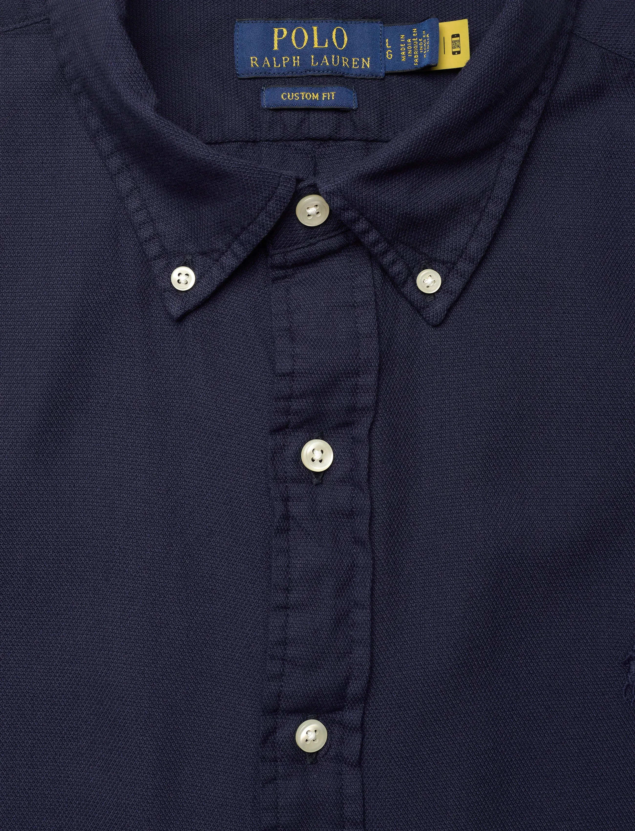 Polo Ralph Lauren - GD TEXTURED DOBBY-WVN-SHIRT - casual shirts - cruise navy - 5