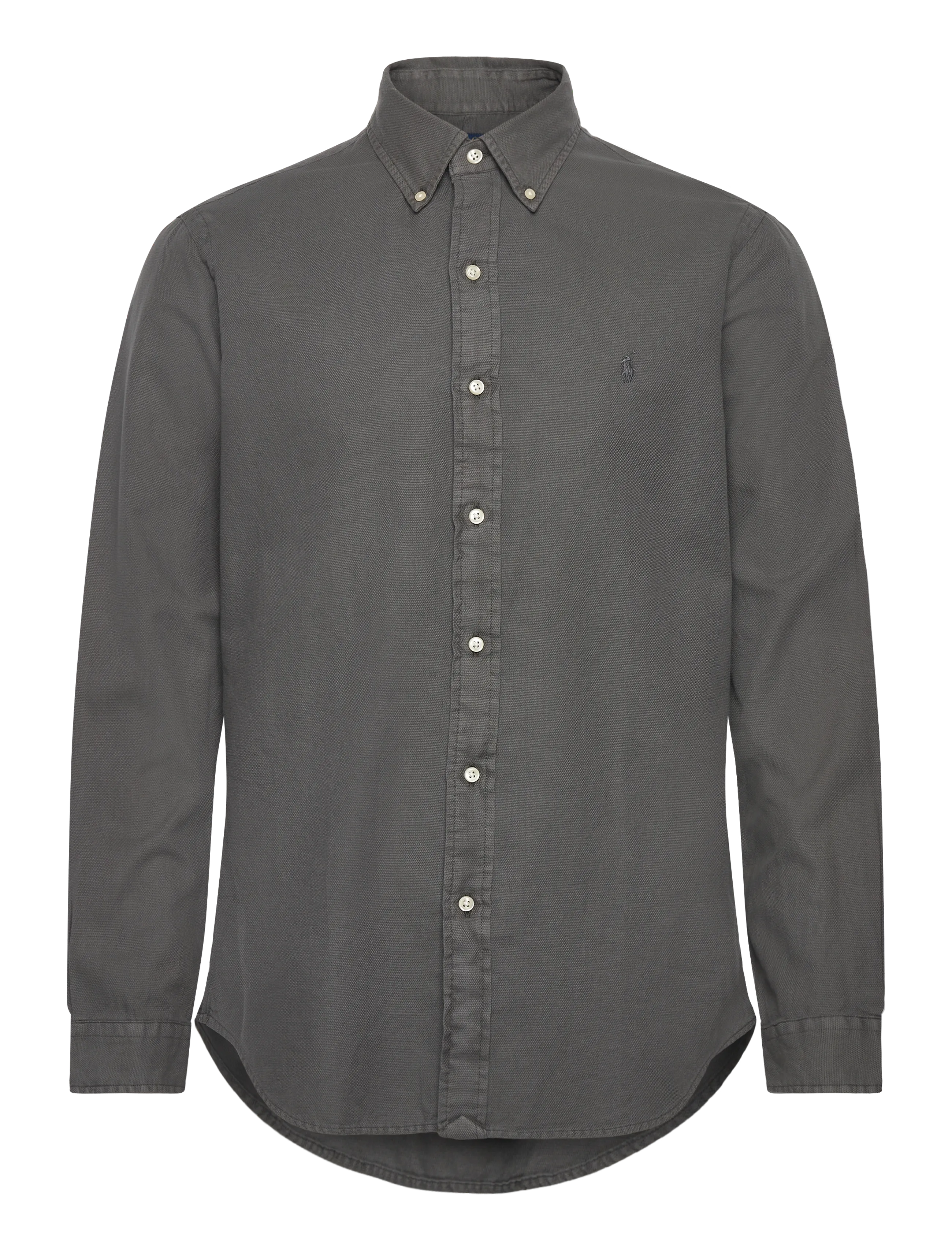 Polo Ralph Lauren Custom Fit Textured Dobby Shirt - Casual skjorter - DARK METAL / grey
