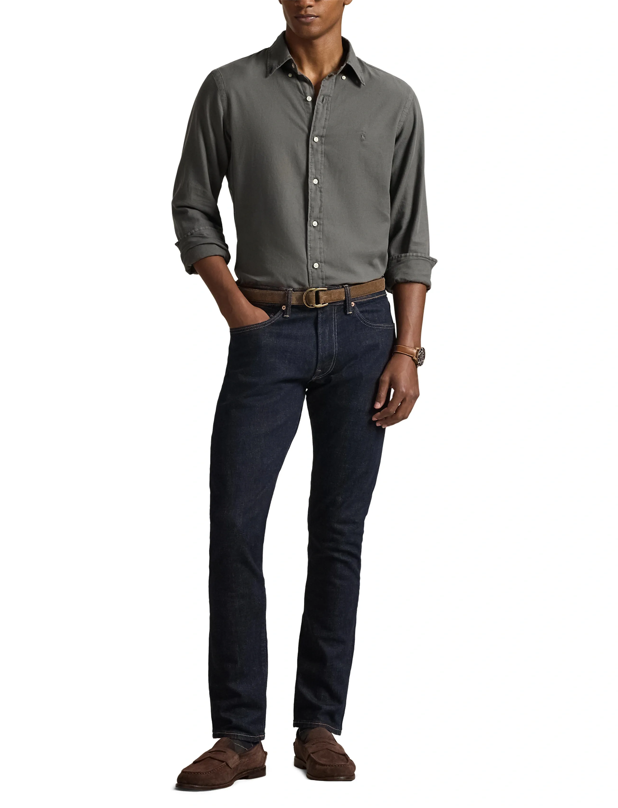 Polo Ralph Lauren Gd Textured Dobby-Wvn-Shirt skjortor & blusar herr – bild 6