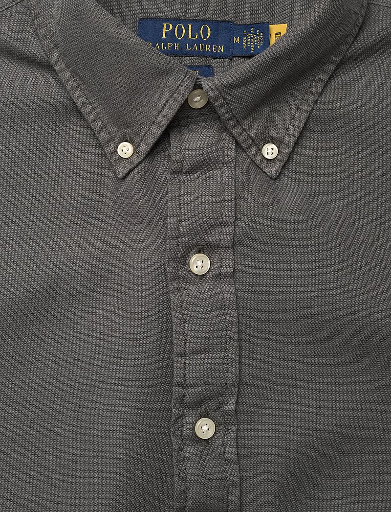 Polo Ralph Lauren - Custom Fit Textured Dobby Shirt - basic skjorter - dark metal - 2