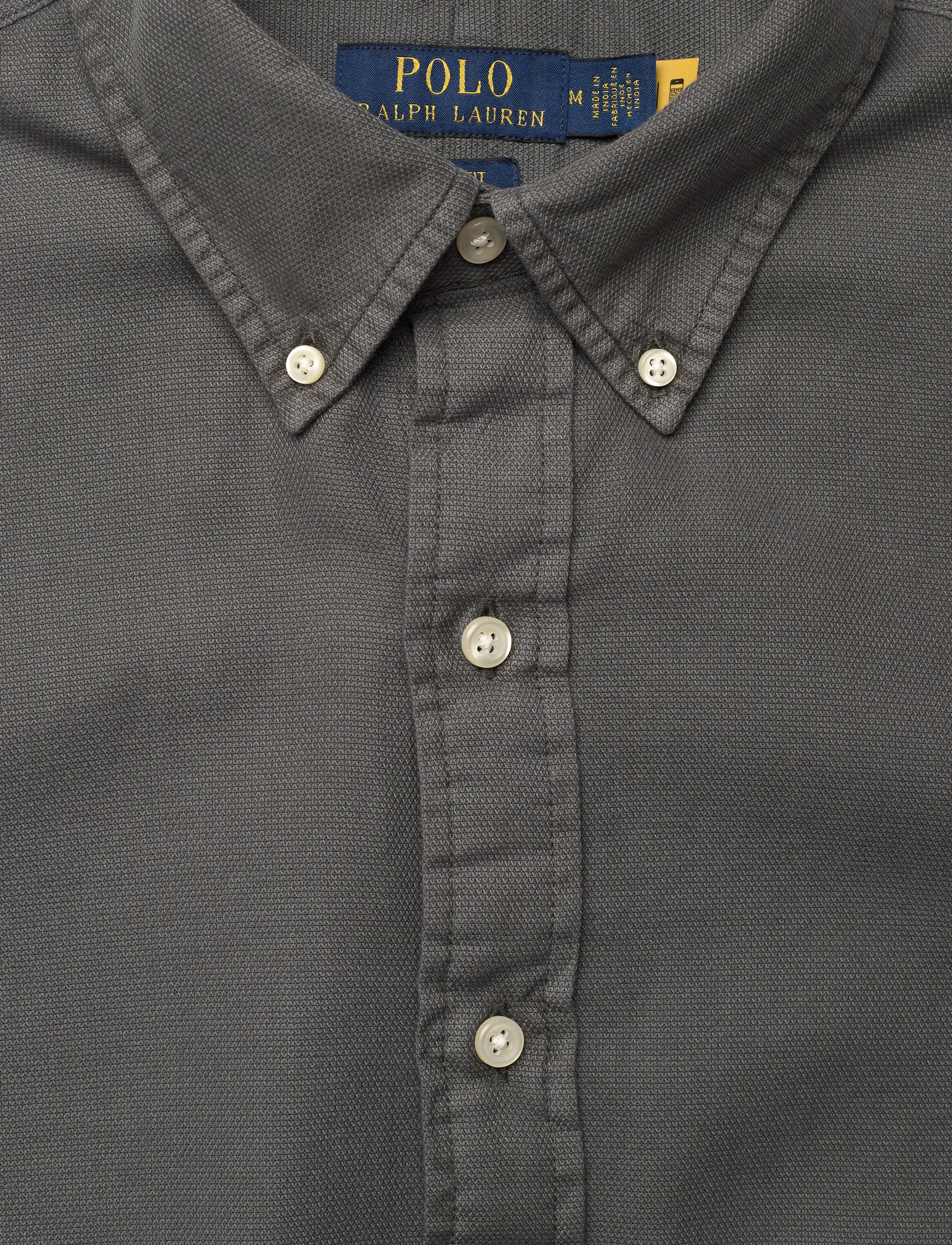 Polo Ralph Lauren - GD TEXTURED DOBBY-WVN-SHIRT - casual skjorter - dark metal - 5