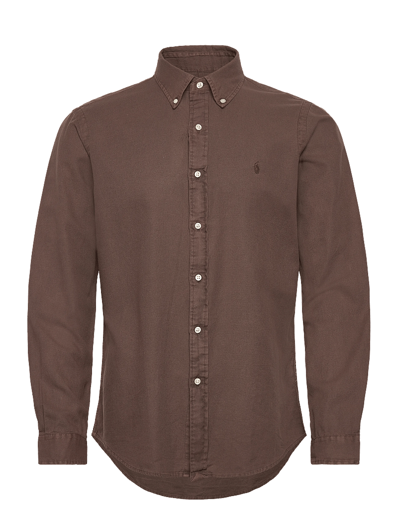Polo Ralph Lauren - Custom Fit Textured Dobby Shirt - basic skjortor - nutmeg brown - 0