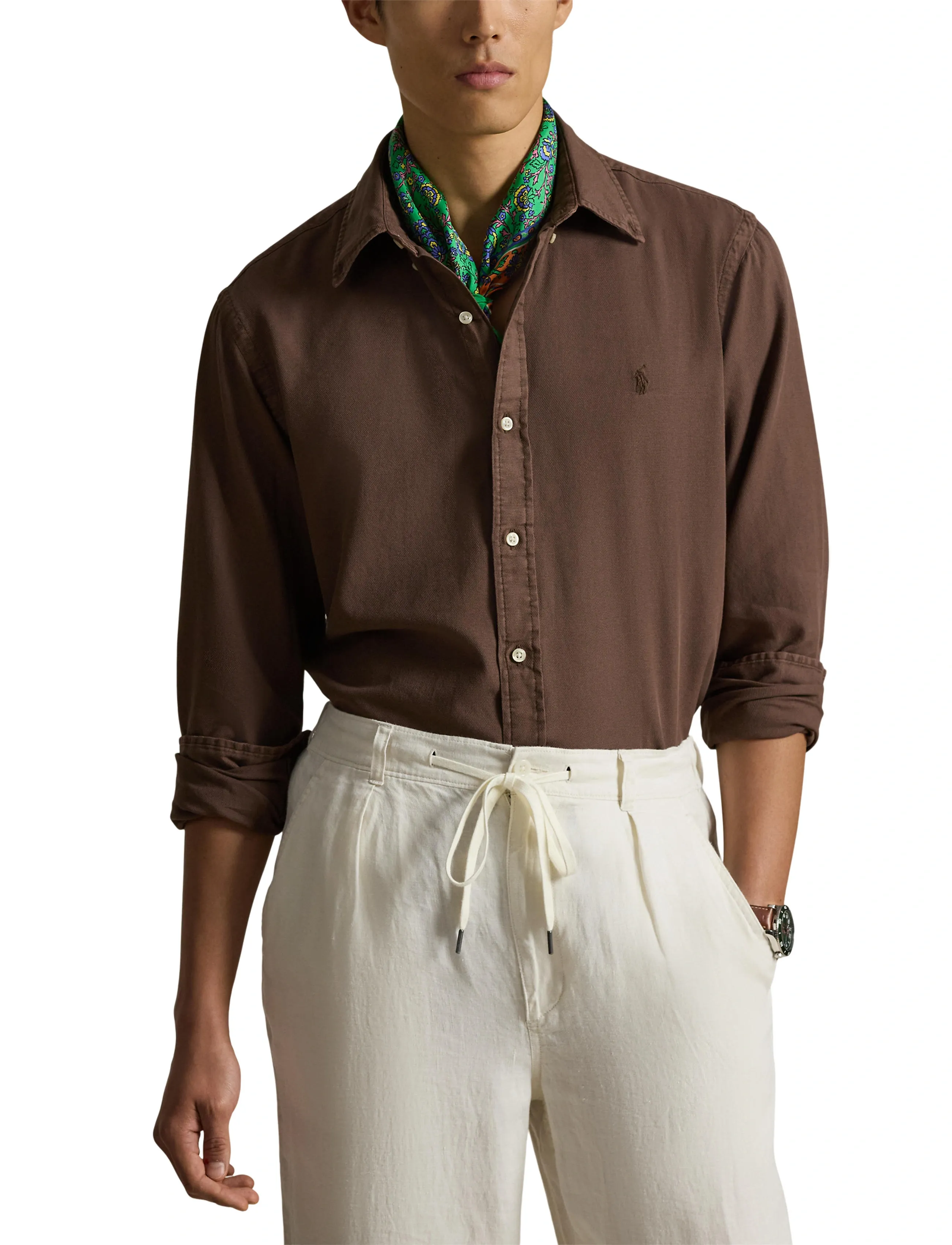 Polo Ralph Lauren Gd Textured Dobby-Wvn-Shirt skjortor & blusar herr – bild 6