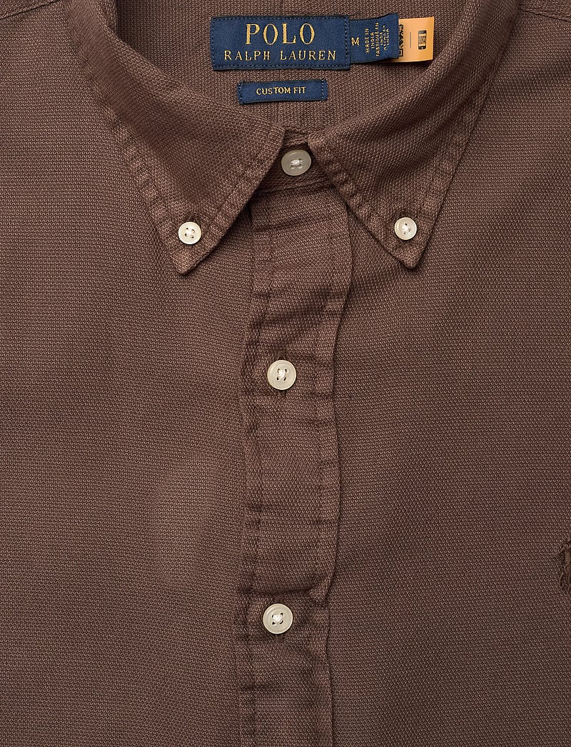 Polo Ralph Lauren - Custom Fit Textured Dobby Shirt - basic skjortor - nutmeg brown - 2