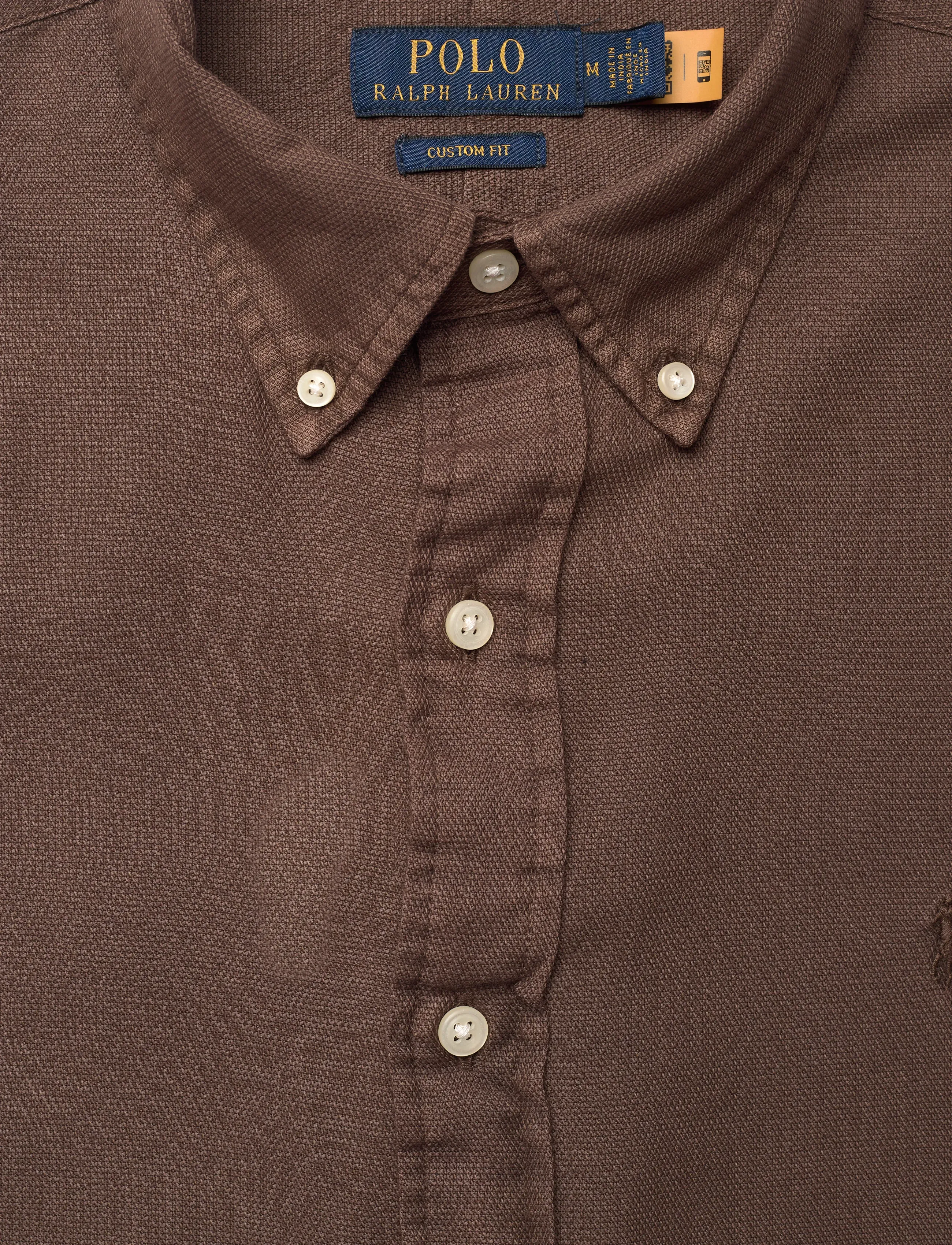 Polo Ralph Lauren - GD TEXTURED DOBBY-WVN-SHIRT - casual skjorter - nutmeg brown - 5