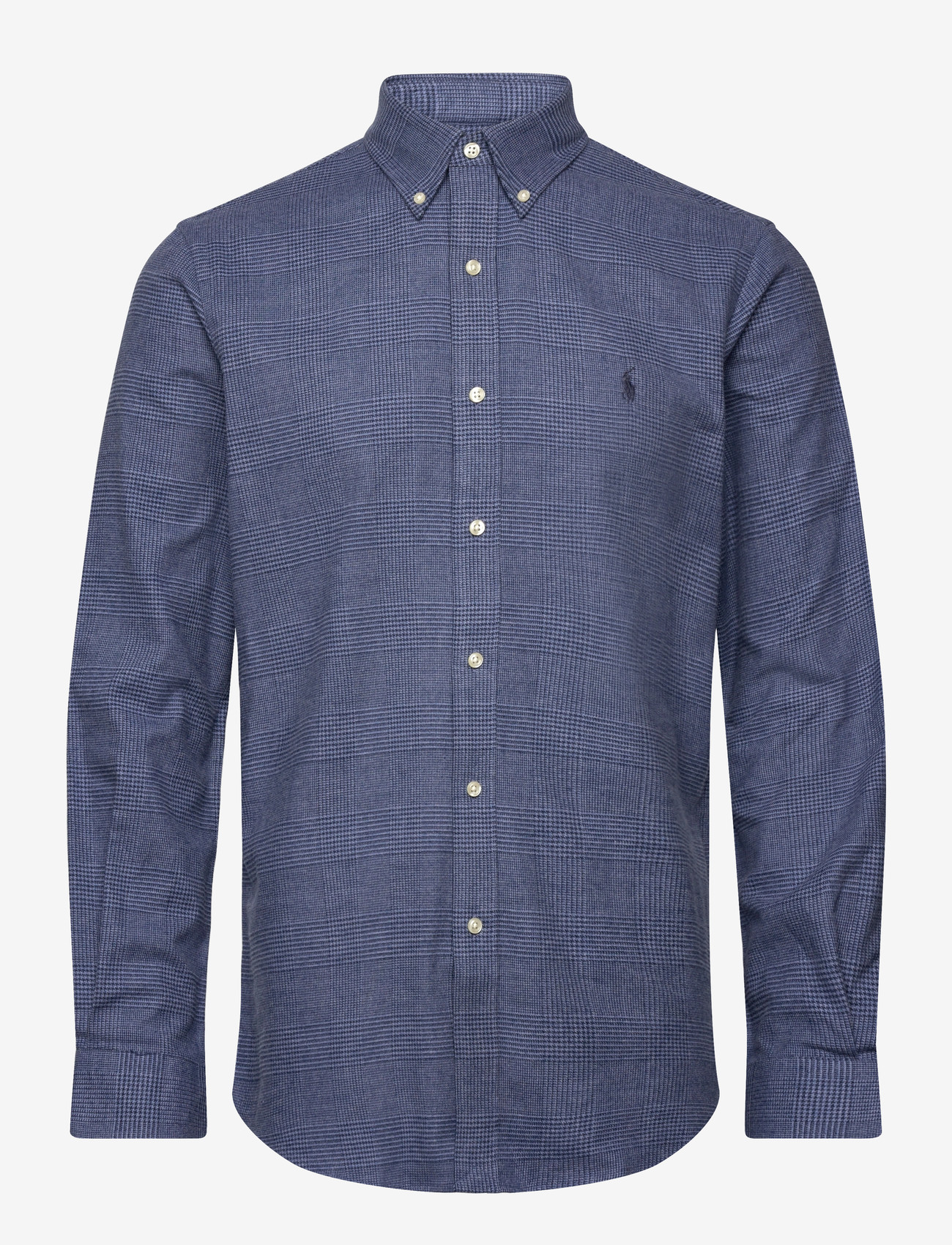 Polo Ralph Lauren - Custom Fit Plaid Performance Twill Shirt - basic skjorter - 7053a blue heathe - 0