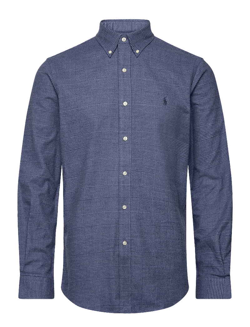 Polo Ralph Lauren - Custom Fit Plaid Performance Twill Shirt - basic skjorter - 7053a blue heathe - 0