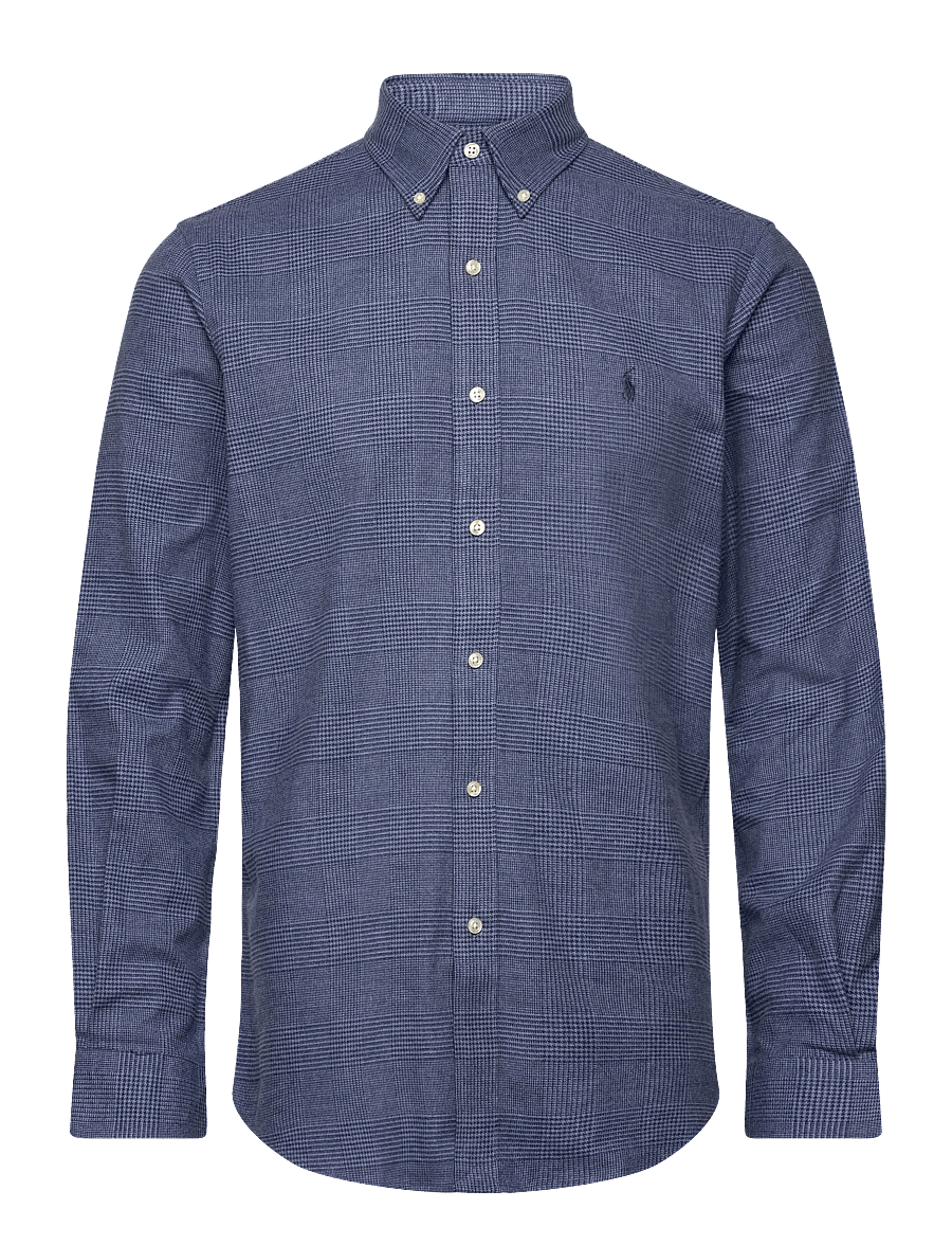 Polo Ralph Lauren - Custom Fit Plaid Performance Twill Shirt - casual - 7053a blue heathe - 1