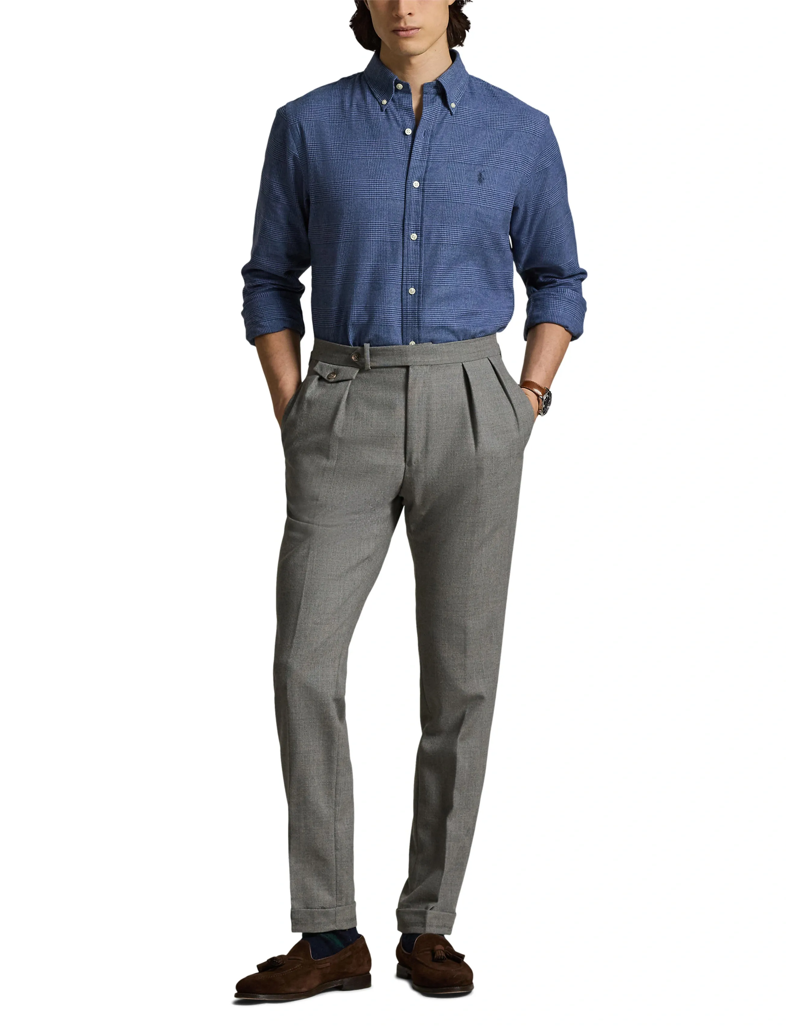 Polo Ralph Lauren Custom Fit Plaid Performance Twill Shirt casual skjortor herr – bild 7