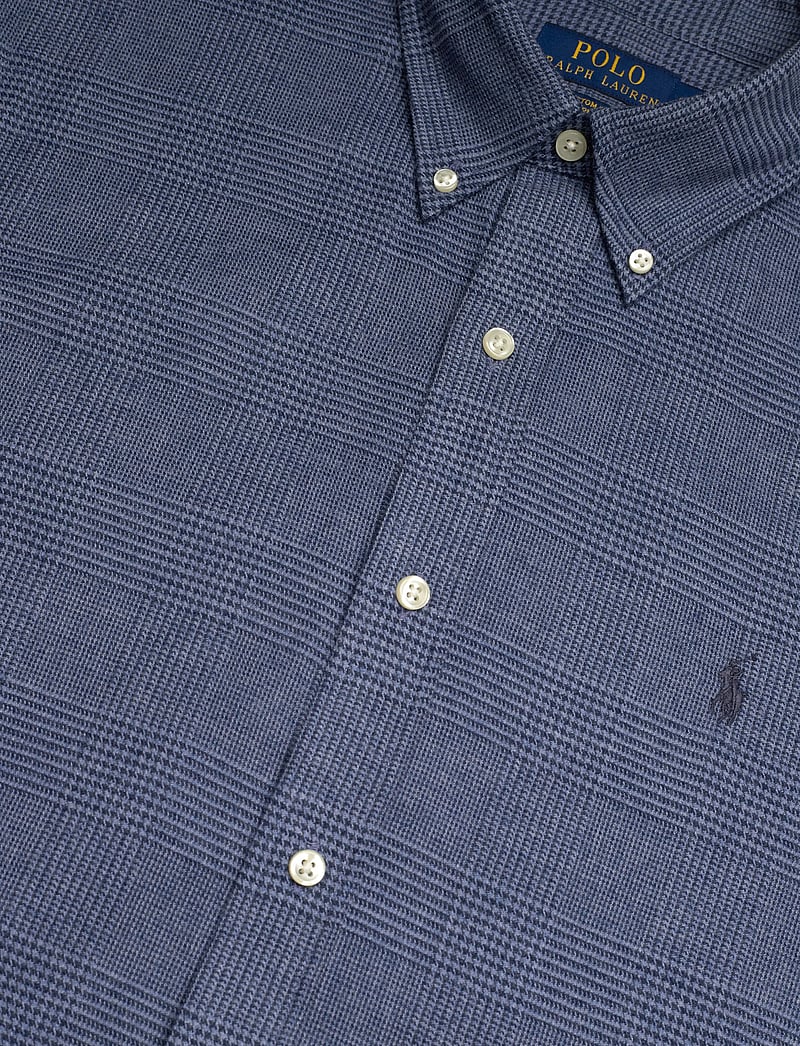 Polo Ralph Lauren - Custom Fit Plaid Performance Twill Shirt - basic skjorter - 7053a blue heathe - 3
