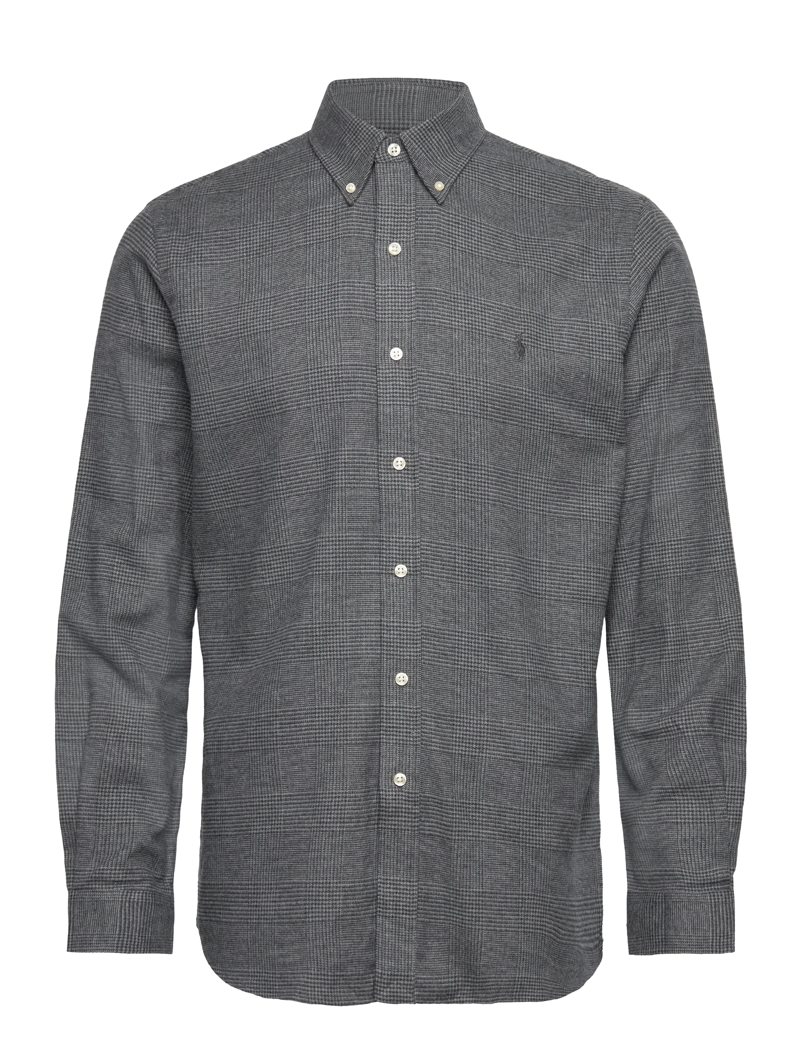 Polo Ralph Lauren Custom Fit Plaid Performance Twill Shirt - Kleidung - 7053B GREY HEATHE / grey