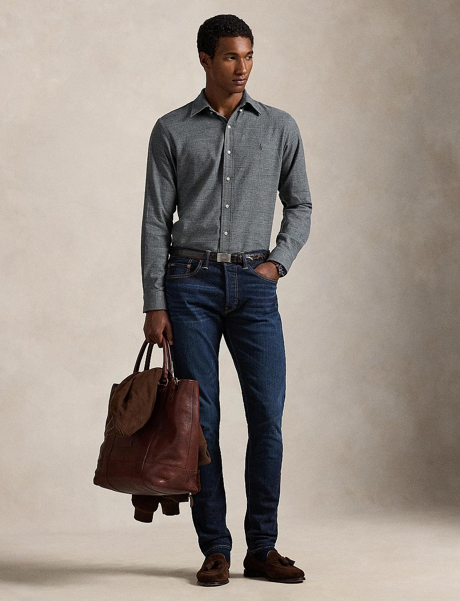 Polo Ralph Lauren - PRFRMNC BRSHD TWILL-WVN-SHIRT - casual - 7053b grey heathe - 3