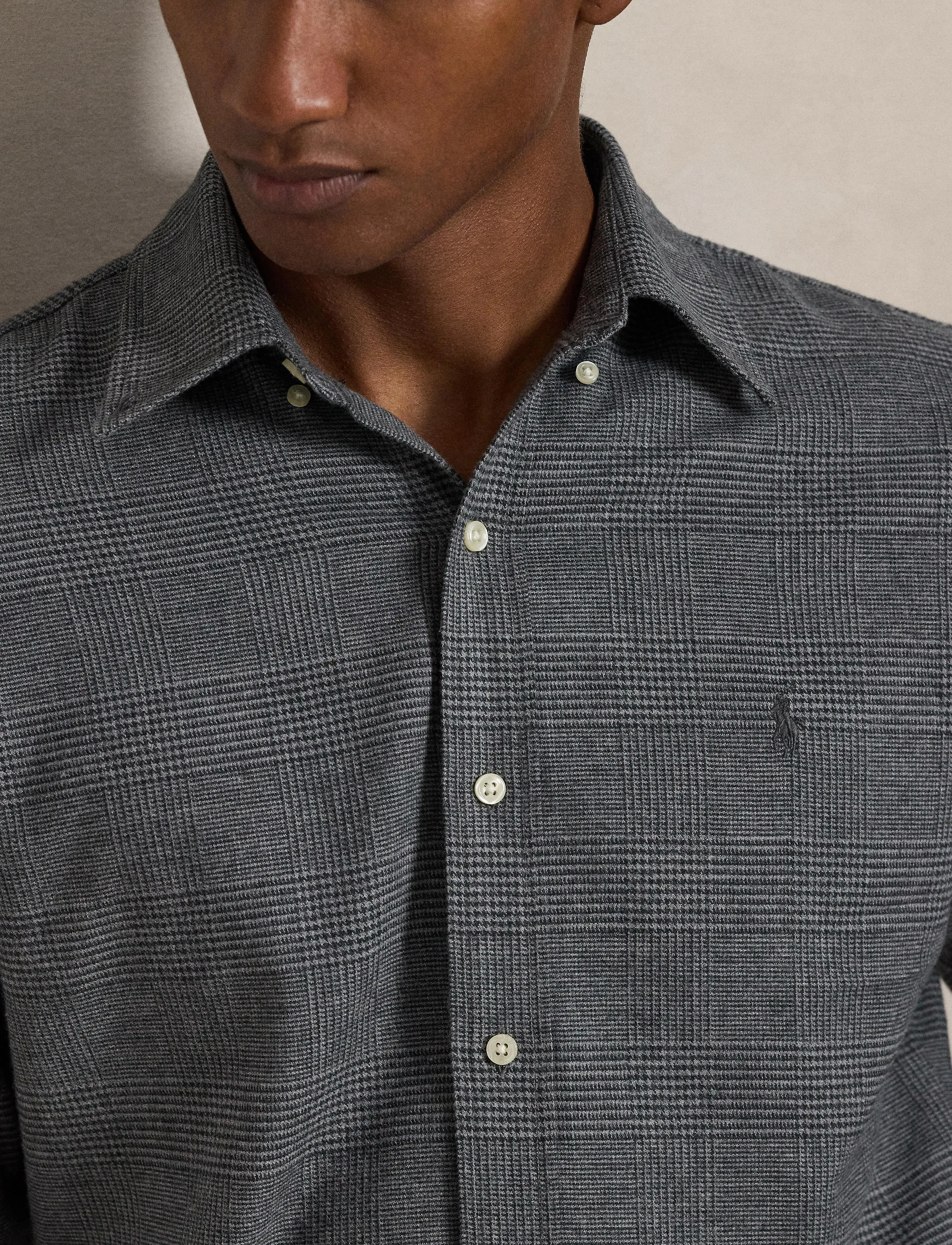 Polo Ralph Lauren - PRFRMNC BRSHD TWILL-WVN-SHIRT - casual - 7053b grey heathe - 4