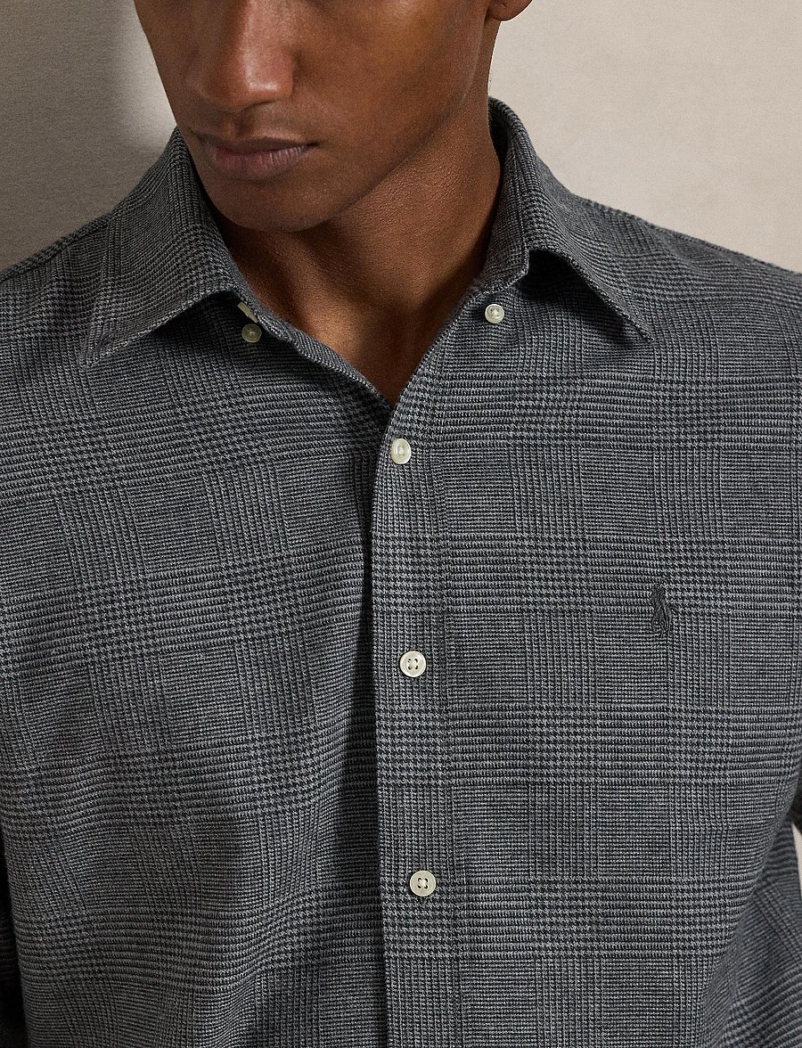 Polo Ralph Lauren - PRFRMNC BRSHD TWILL-WVN-SHIRT - casual - 7053b grey heathe - 4