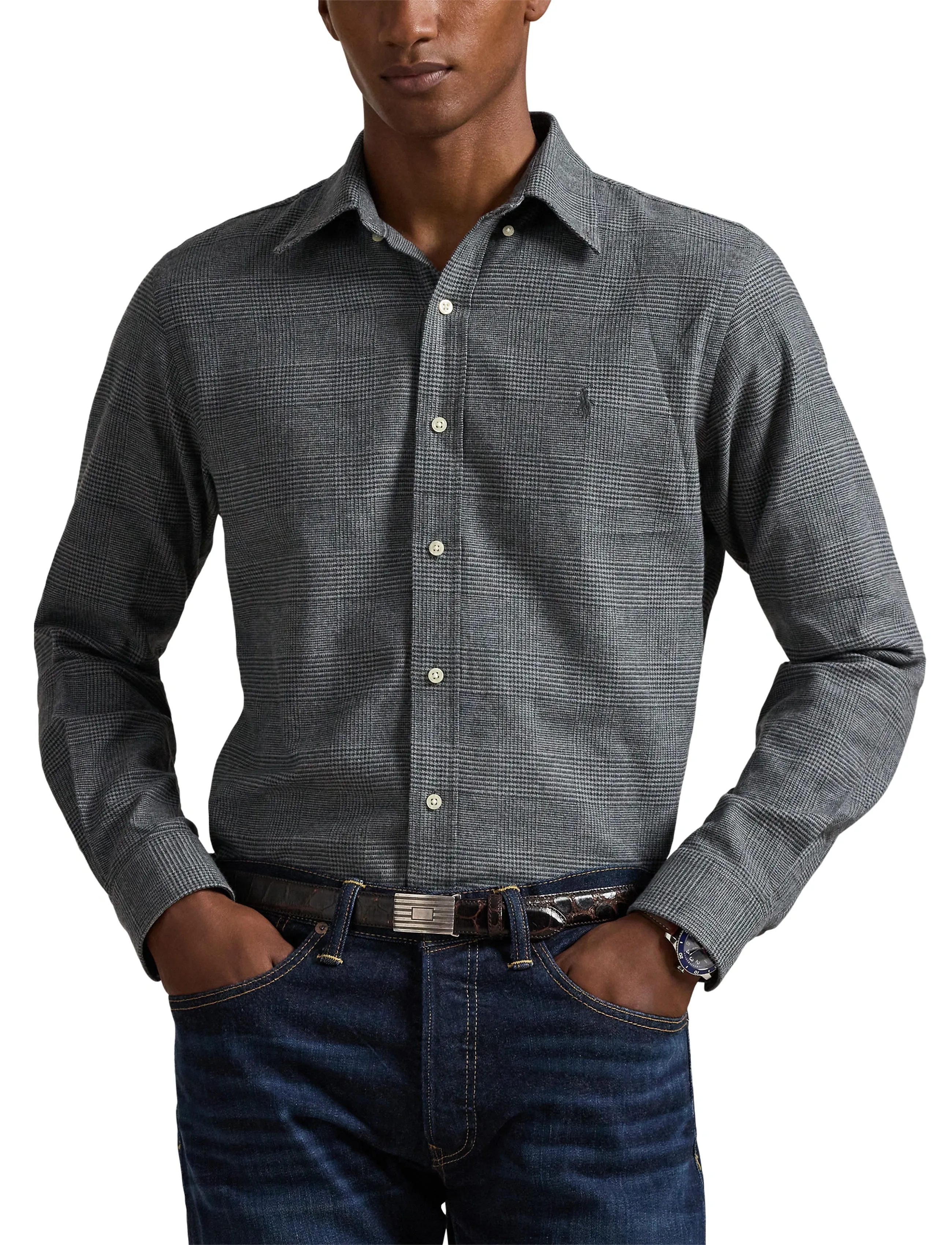 Polo Ralph Lauren Custom Fit Plaid Performance Twill Shirt casual skjortor herr – bild 5