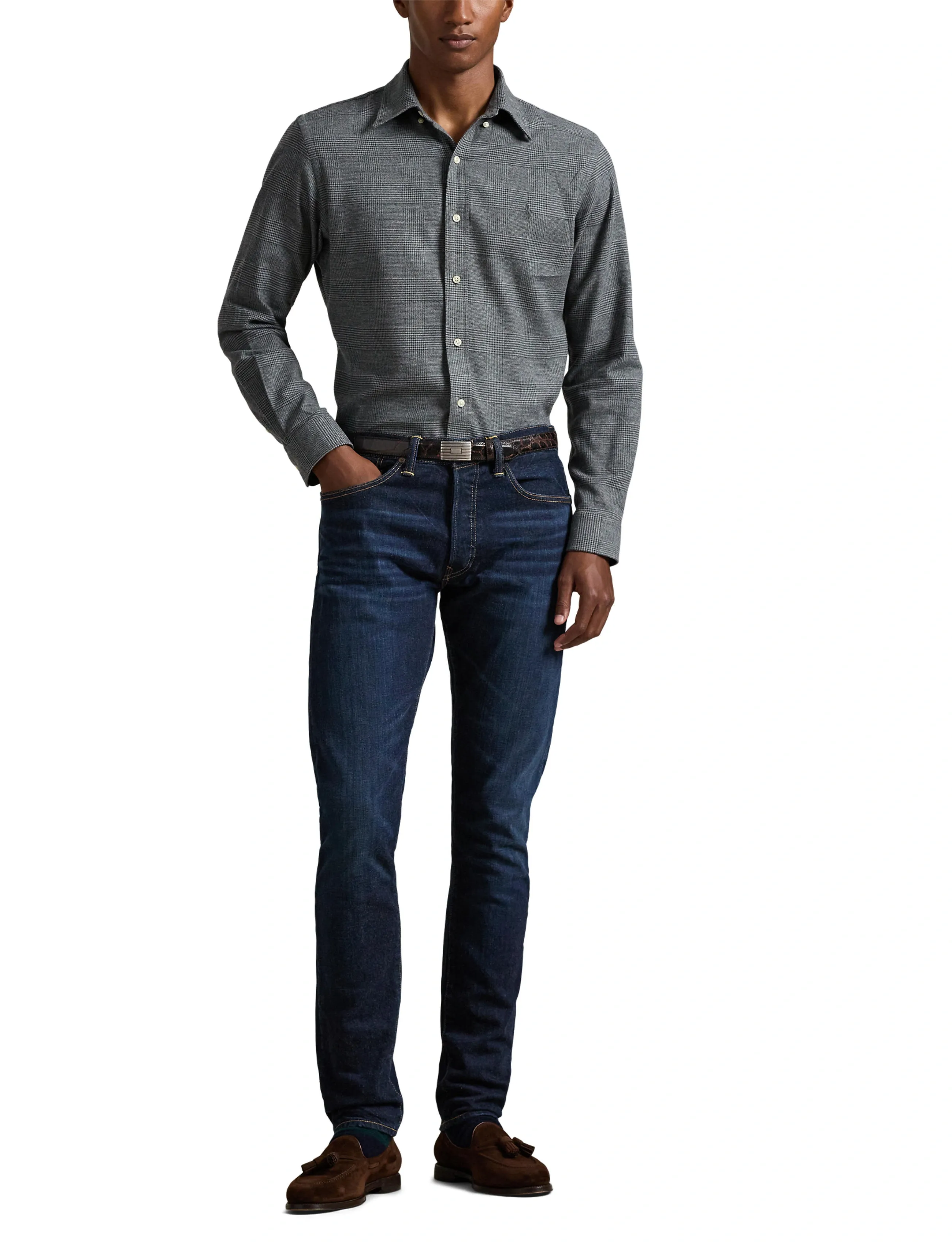 Polo Ralph Lauren Custom Fit Plaid Performance Twill Shirt casual skjortor herr – bild 6