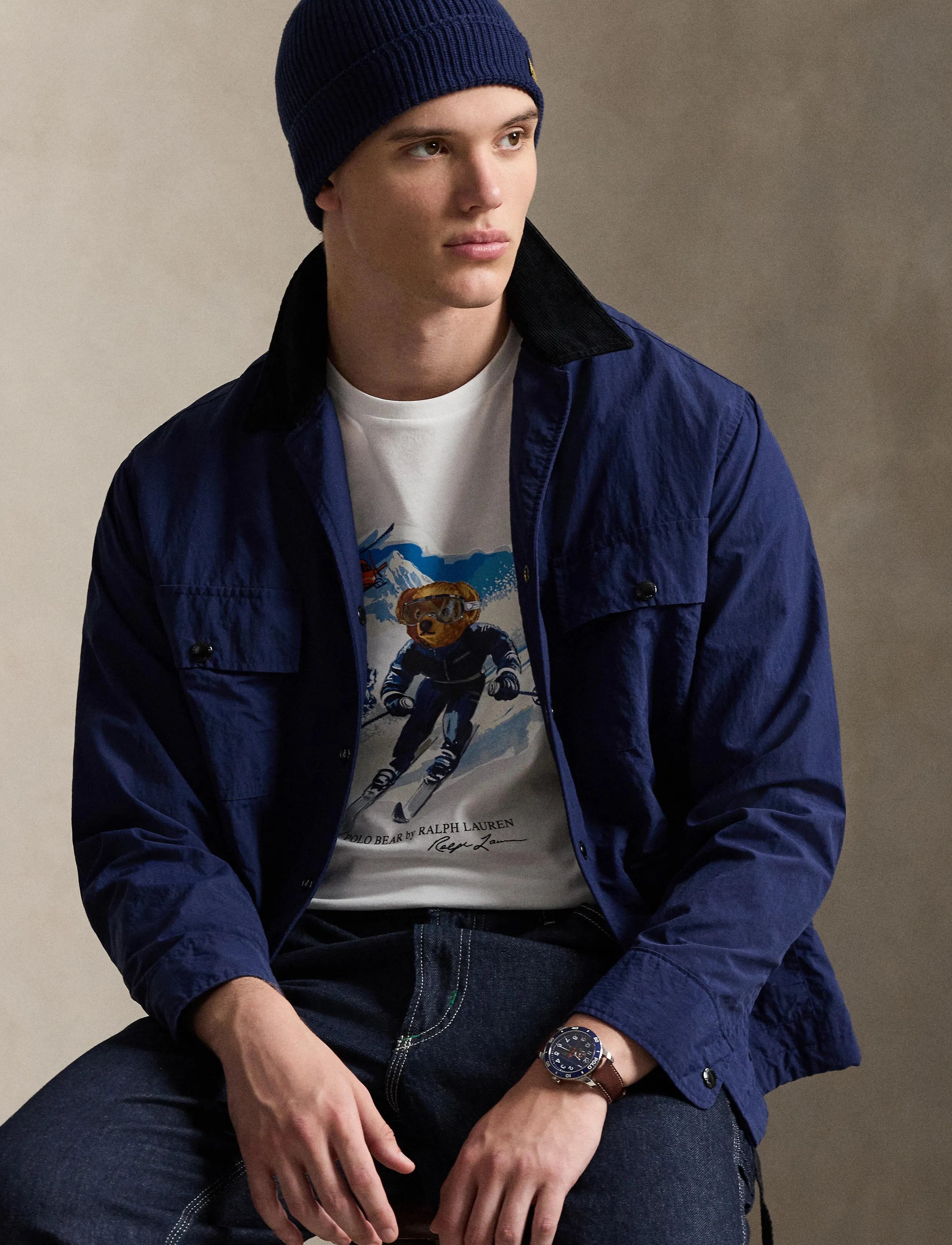Polo Ralph Lauren - Custom Slim Fit Polo Bear T-Shirt - lühikeste varrukatega t-särgid - white/active bear - 5