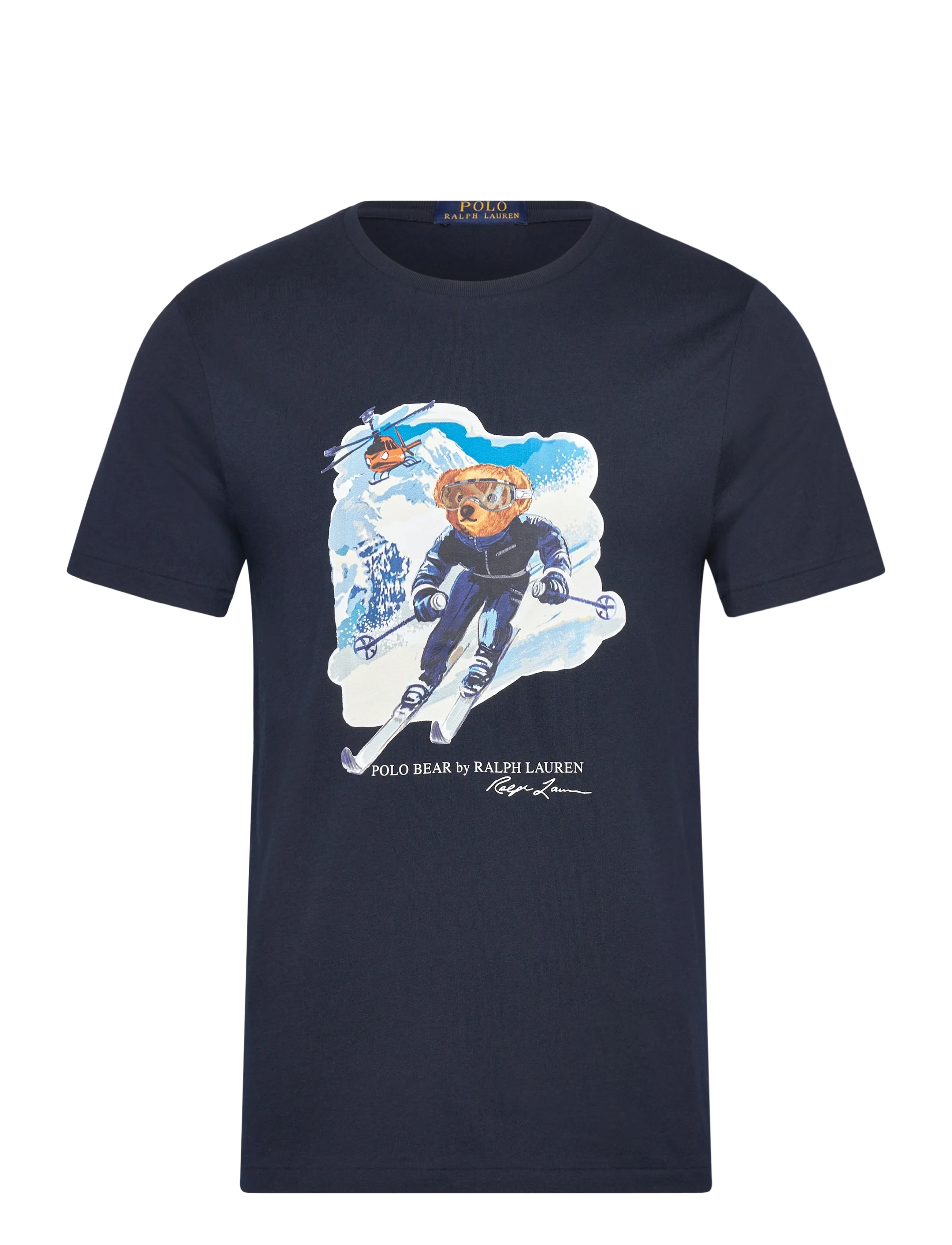 Custom Slim Fit Polo Bear T-Shirt - WORTH NAVY/ACTIVE