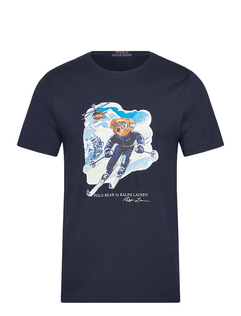 Polo Ralph Lauren - Custom Slim Fit Polo Bear T-Shirt - kurzärmelig - worth navy/active - 0