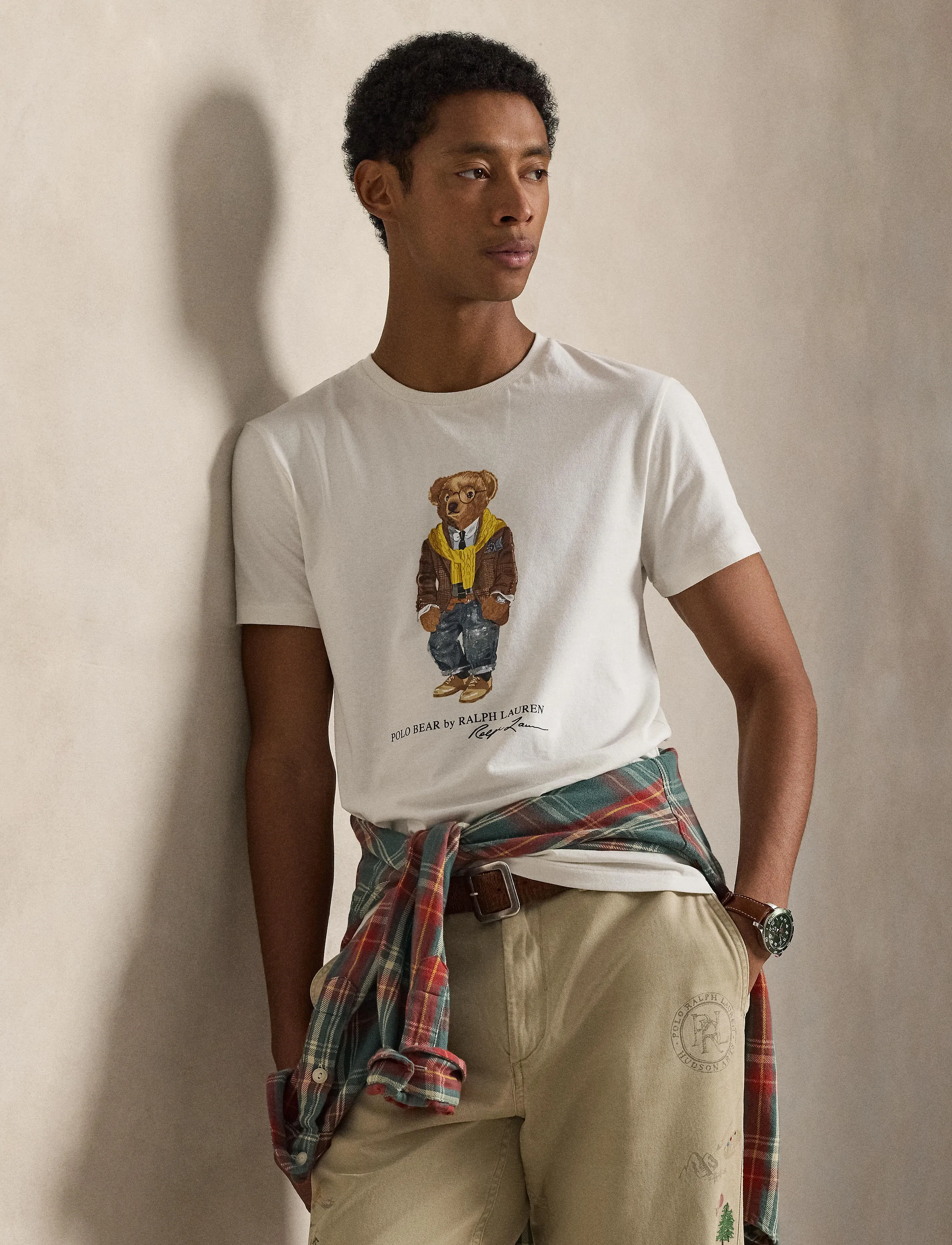 Polo Ralph Lauren 26/1 JERSEY-KNT-T-SHIRT - T-shirts à manches courtes - NEVIS/HUDSN VALLE / cream