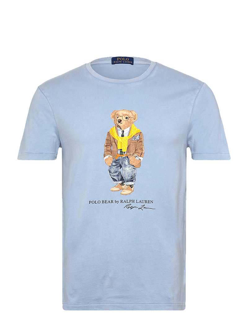Polo Ralph Lauren - Custom Slim Fit Polo Bear T-Shirt - t-shirts - southport blue/he - 0