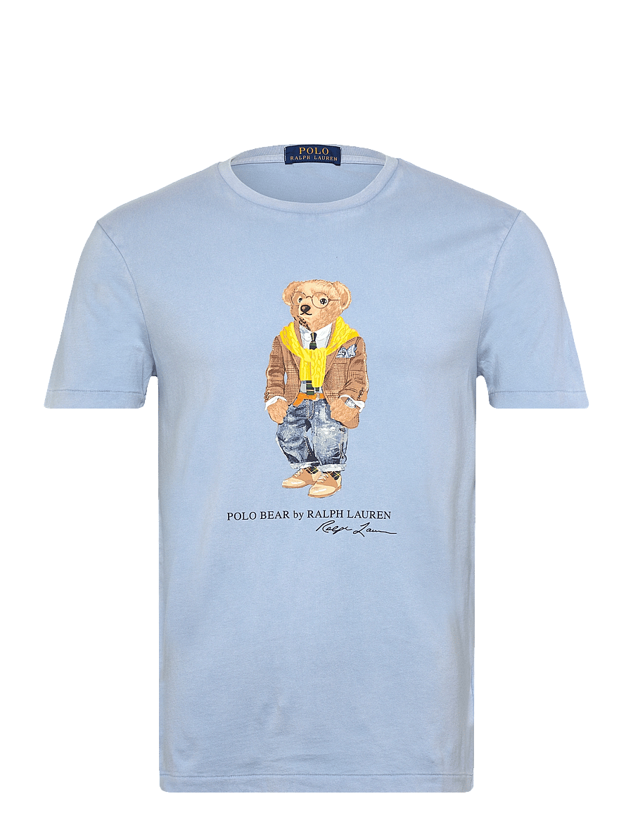 Polo Ralph Lauren - Custom Slim Fit Polo Bear T-Shirt - marškinėliai trumpomis rankovėmis - southport blue/he - 1