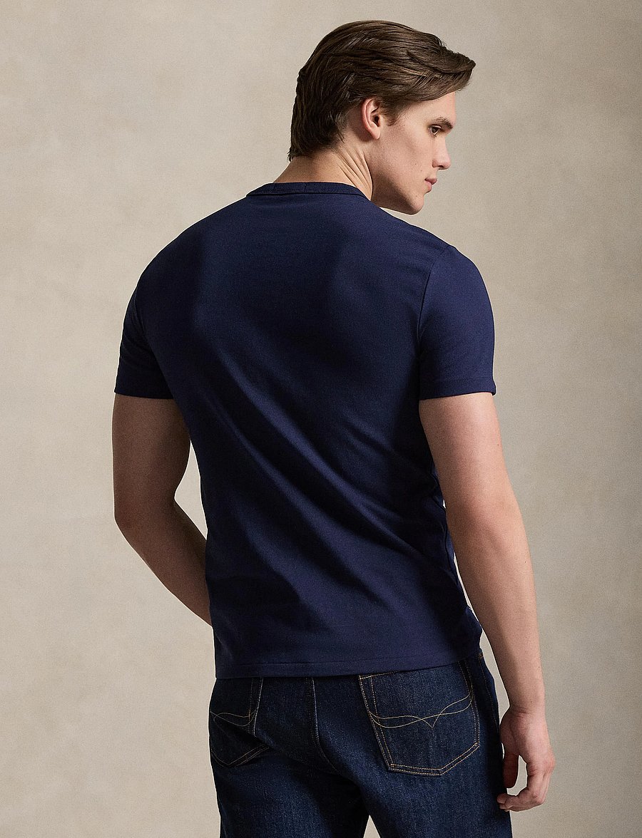 Polo Ralph Lauren - Custom Slim Fit Western-Logo T-Shirt - kurzärmelige t-shirts - cruise navy - 3