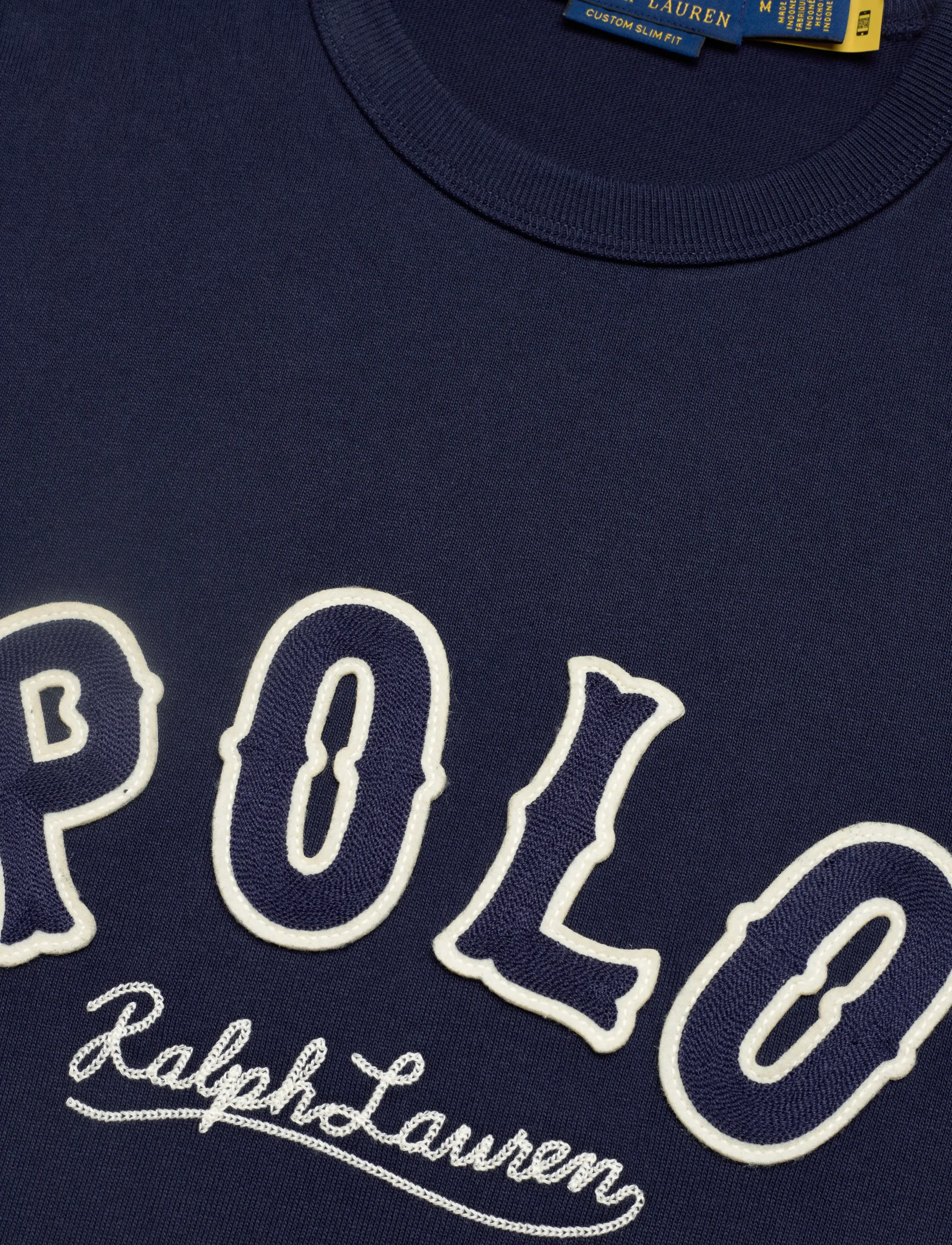 Polo Ralph Lauren - Custom Slim Fit Western-Logo T-Shirt - kortærmede t-shirts - cruise navy - 5