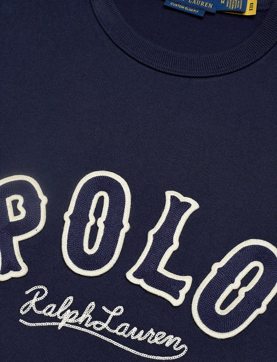 Polo Ralph Lauren - Custom Slim Fit Western-Logo T-Shirt - kurzärmelige t-shirts - cruise navy - 5