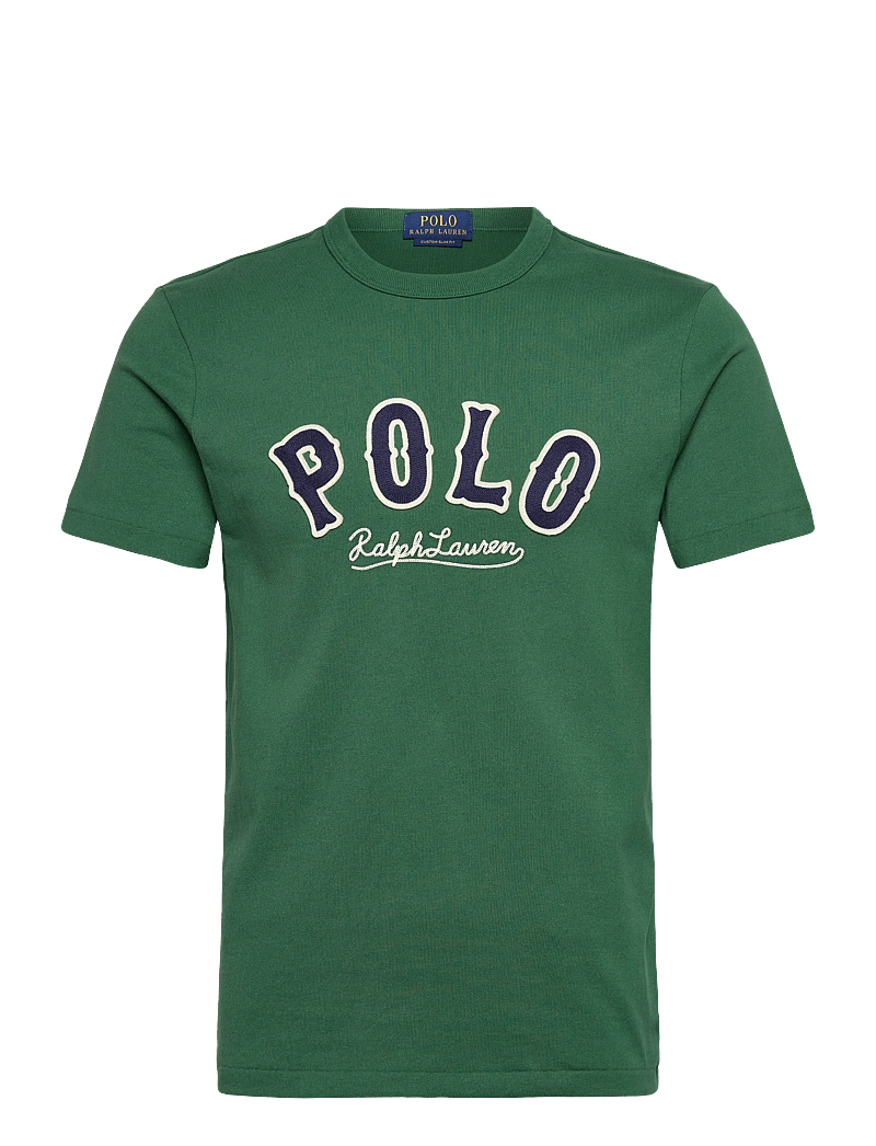Polo Ralph Lauren - Custom Slim Fit Western-Logo T-Shirt - t-shirts - verano green - 0