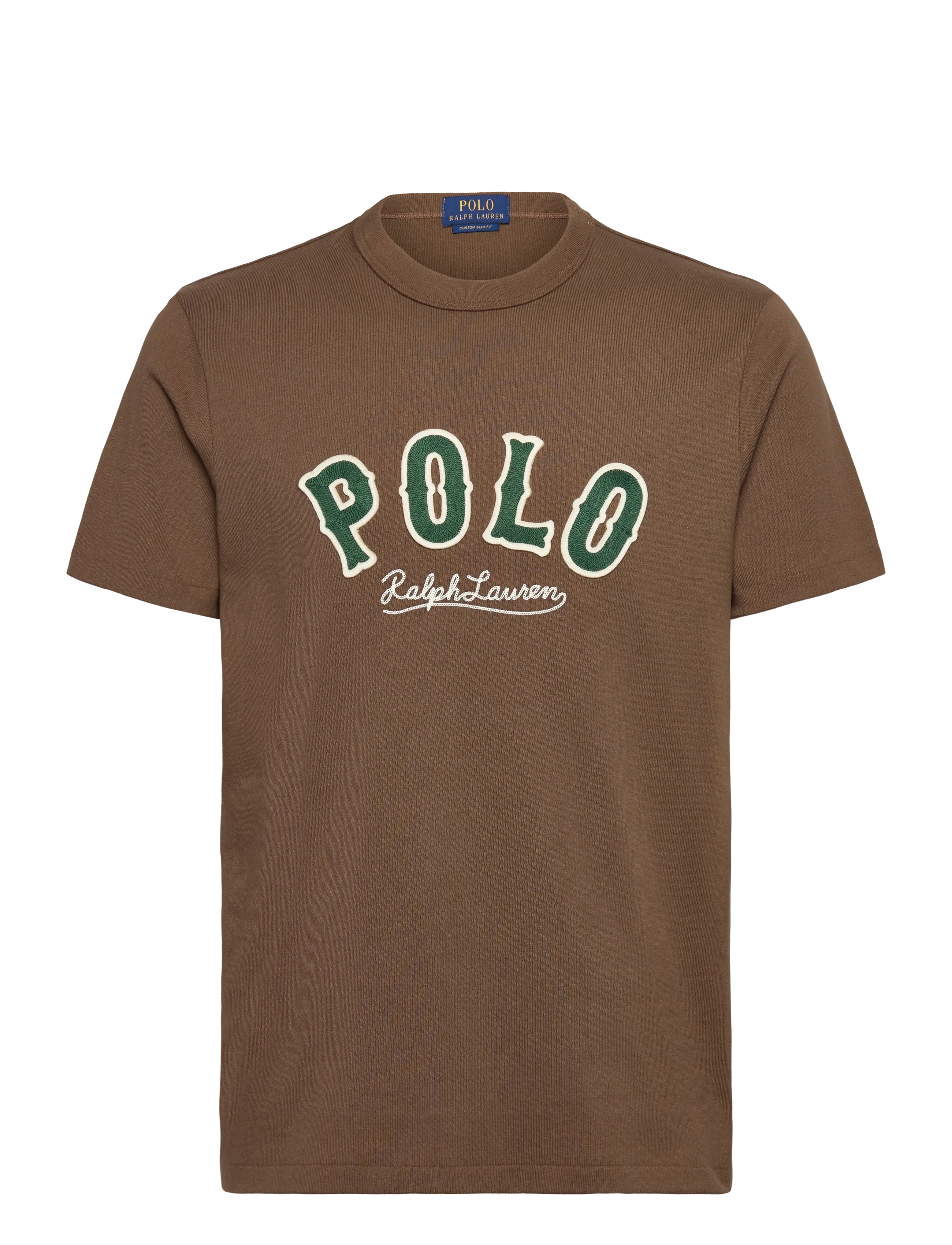 Polo Ralph Lauren Custom Slim Fit Western-Logo T-Shirt - T-shirts - YORK BROWN / brown