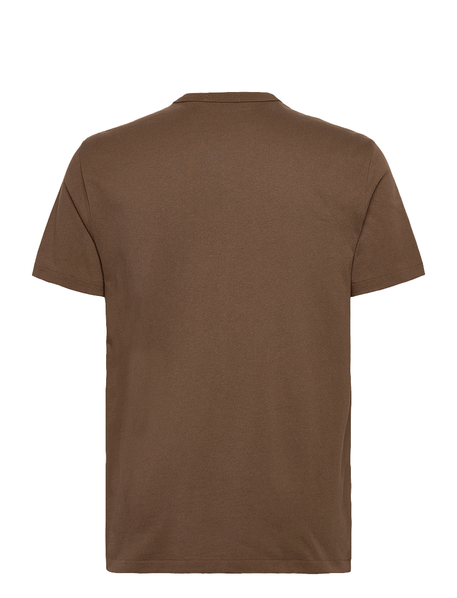 Polo Ralph Lauren - Custom Slim Fit Western-Logo T-Shirt - kortärmade t-shirts - york brown - 2