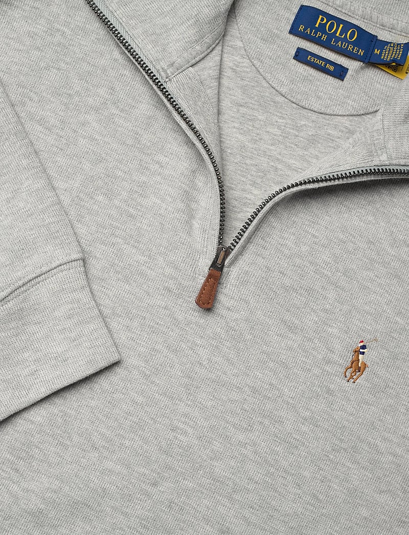 Polo Ralph Lauren - Estate-Rib Quarter-Zip Pullover - pullover mit halbem reißverschluss - andover heather - 2