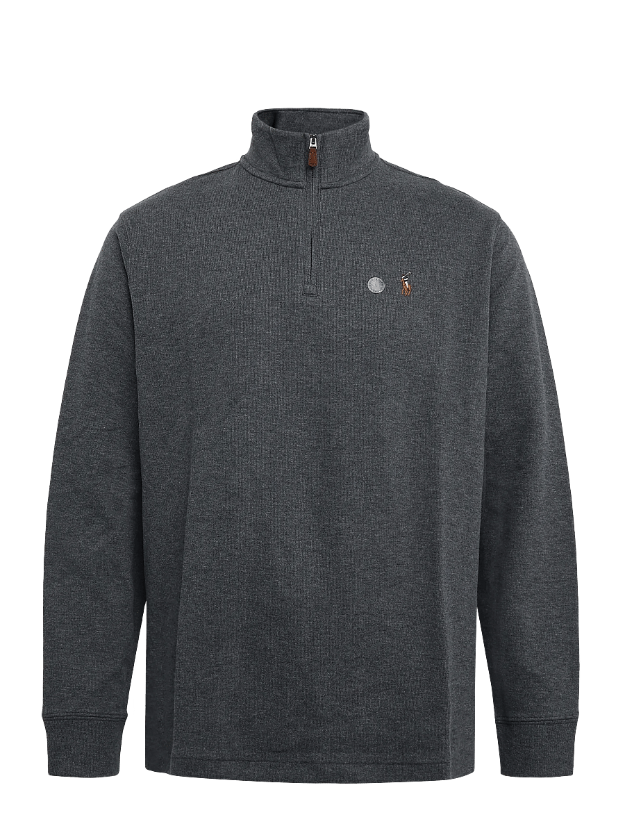 Polo Ralph Lauren - 40/1 DBL KNIT JACQ-KNT-PULLOVER - pullover mit halbem reißverschluss - barclay heather - 1