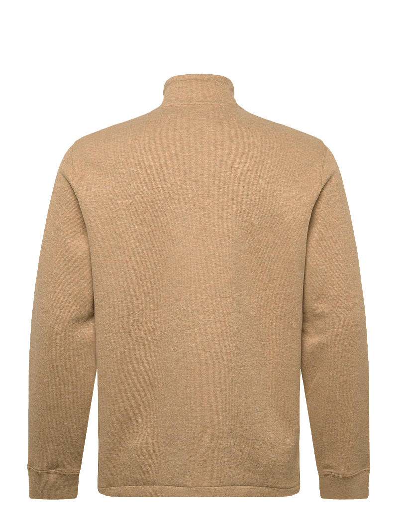 Polo Ralph Lauren - Estate-Rib Quarter-Zip Pullover - puolivetoketjulliset neuleet - cafe tan heather - 1