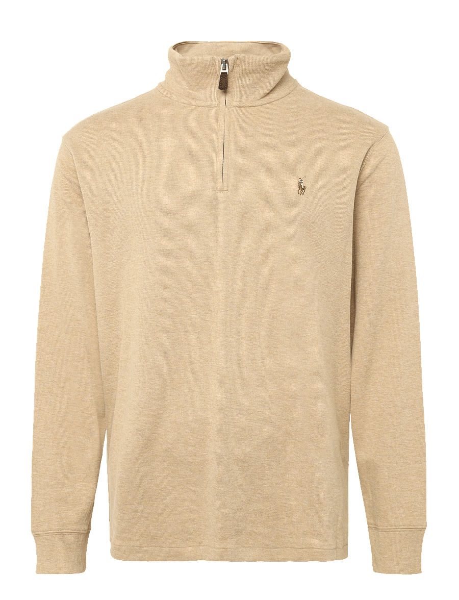 Polo Ralph Lauren - 40/1 DBL KNIT JACQ-KNT-PULLOVER - poolpika lukuga džemprid - classic camel hea - 1