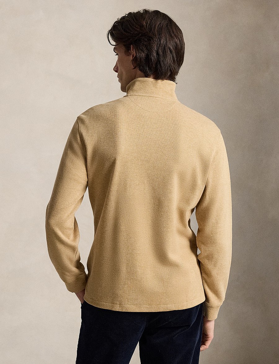 Polo Ralph Lauren - 40/1 DBL KNIT JACQ-KNT-PULLOVER - pullover mit halbem reißverschluss - classic camel hea - 2