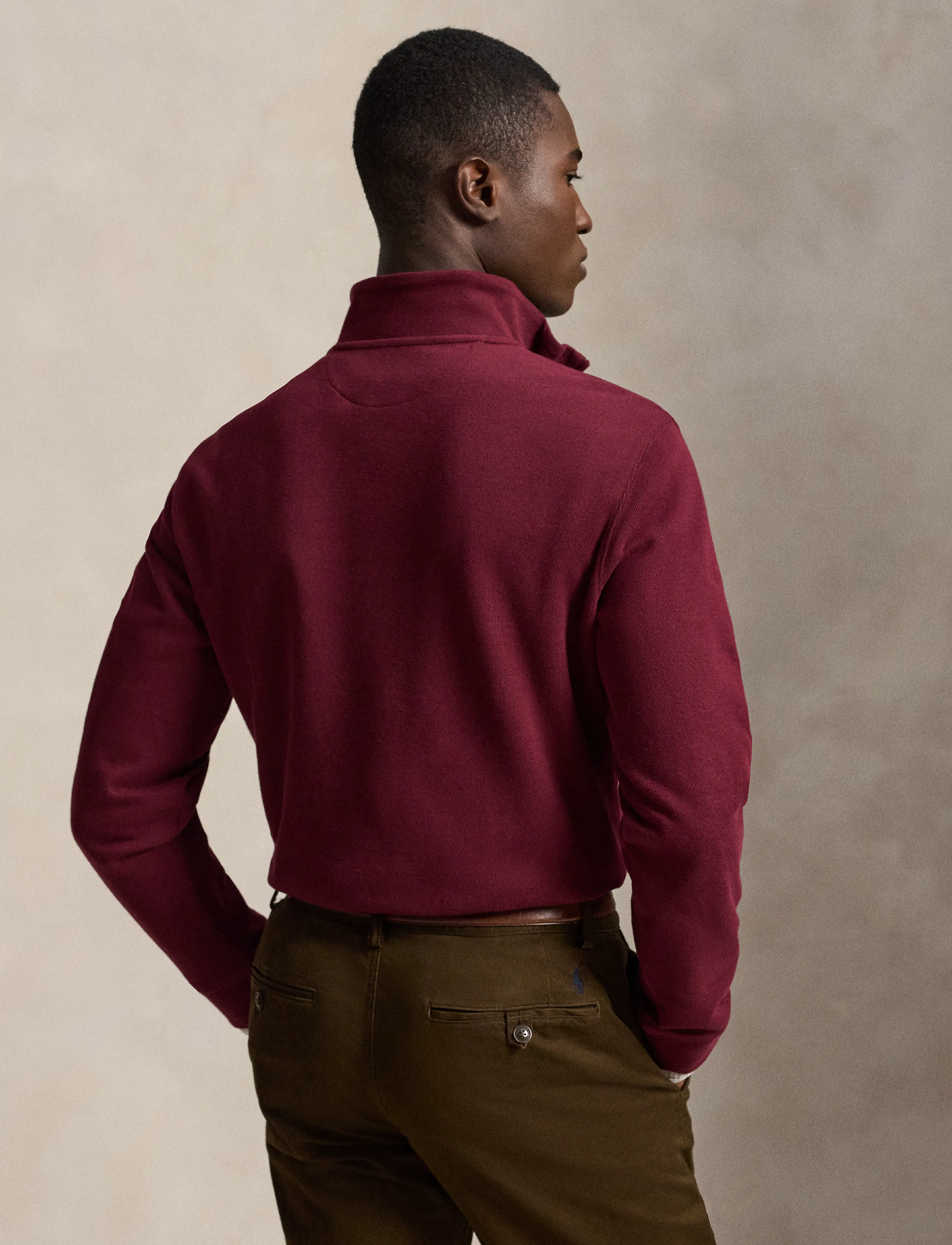 Polo Ralph Lauren - 40/1 DBL KNIT JACQ-KNT-PULLOVER - pullover mit halbem reißverschluss - classic wine - 2