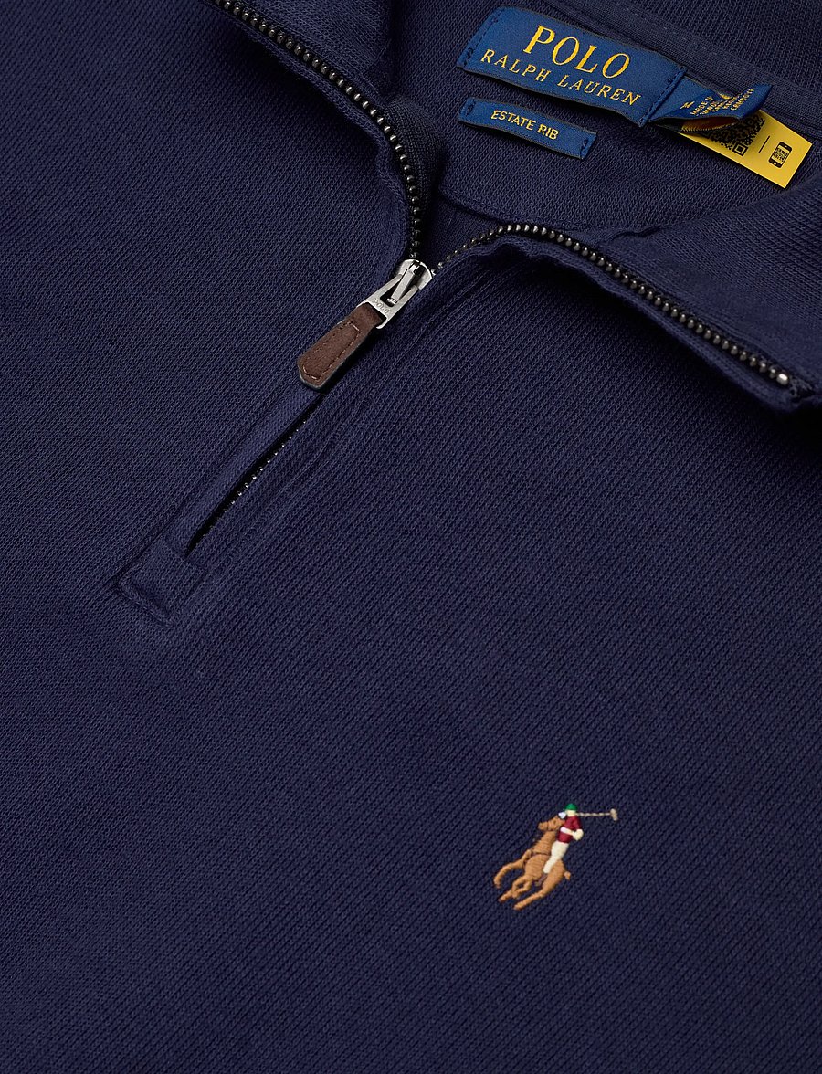 Polo Ralph Lauren - Estate-Rib Quarter-Zip Pullover - pullover mit halbem reißverschluss - cruise navy - 2
