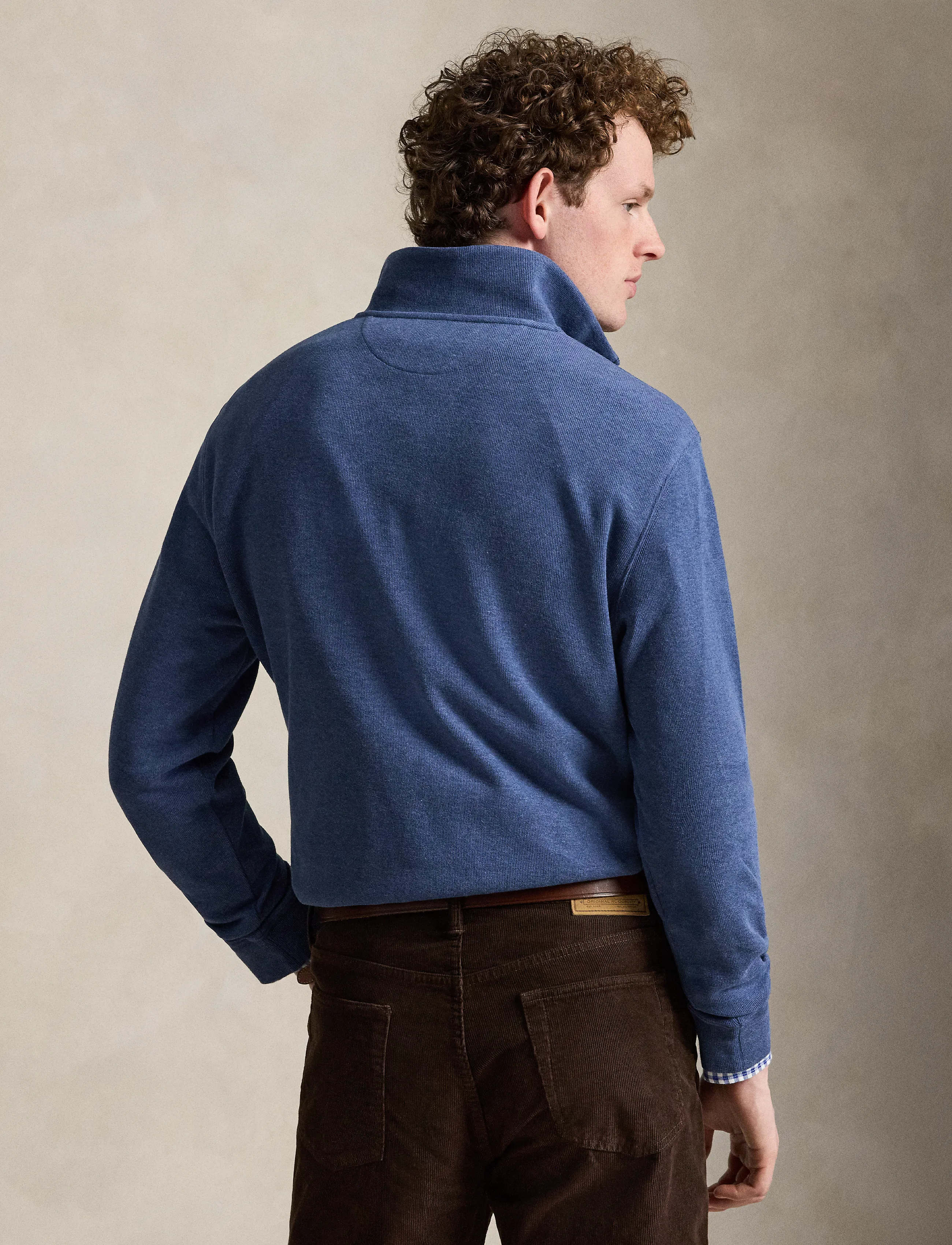 Polo Ralph Lauren - 40/1 DBL KNIT JACQ-KNT-PULLOVER - pullover mit halbem reißverschluss - derby blue heathe - 2