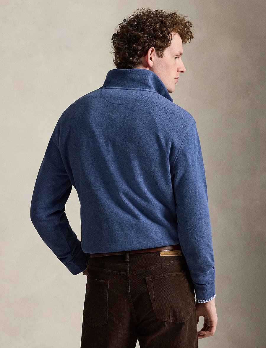 Polo Ralph Lauren - 40/1 DBL KNIT JACQ-KNT-PULLOVER - pullover mit halbem reißverschluss - derby blue heathe - 2