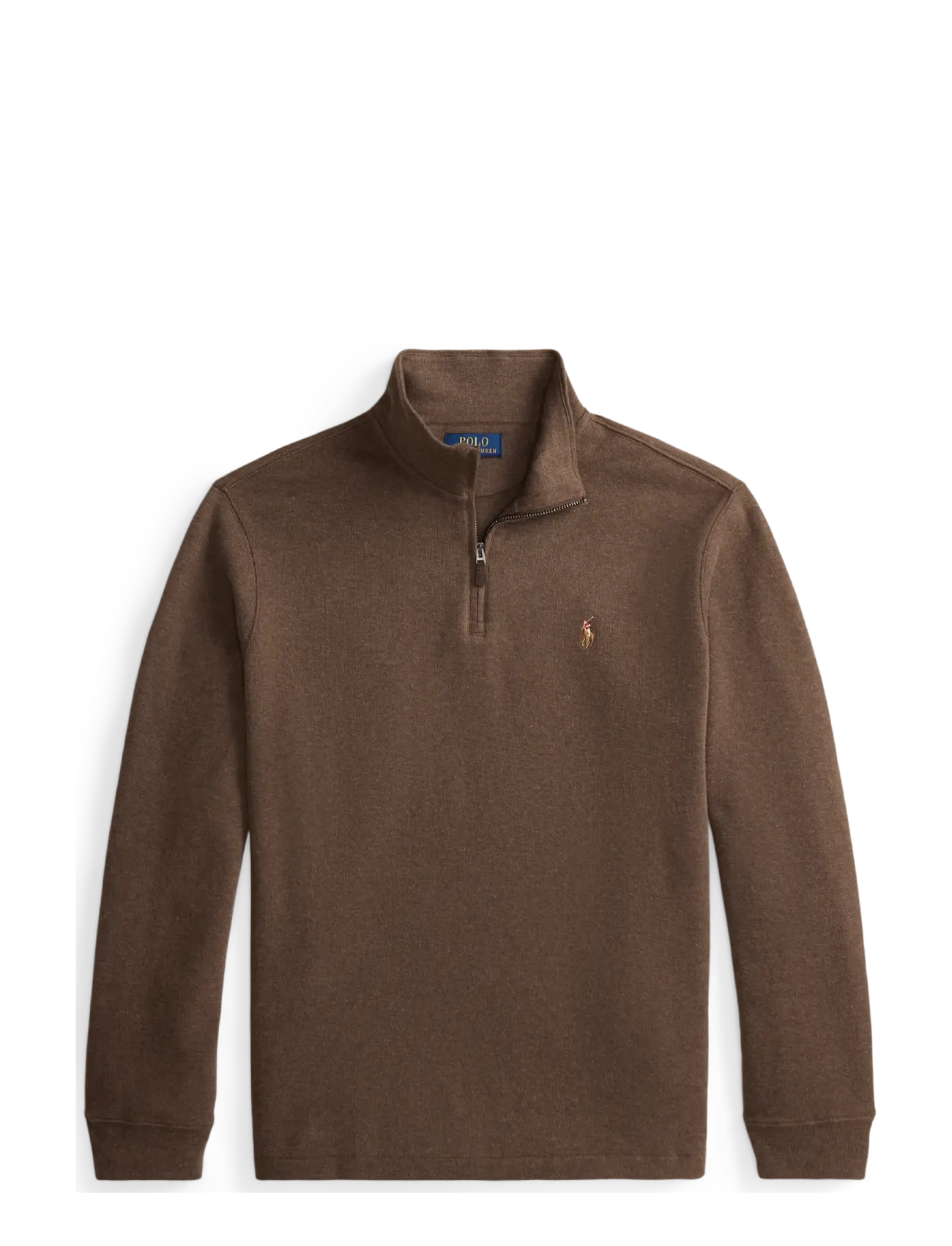 Polo Ralph Lauren 40/1 DBL KNIT JACQ-KNT-PULLOVER - Kleidung - NUTMEG BROWN HEAT / brown