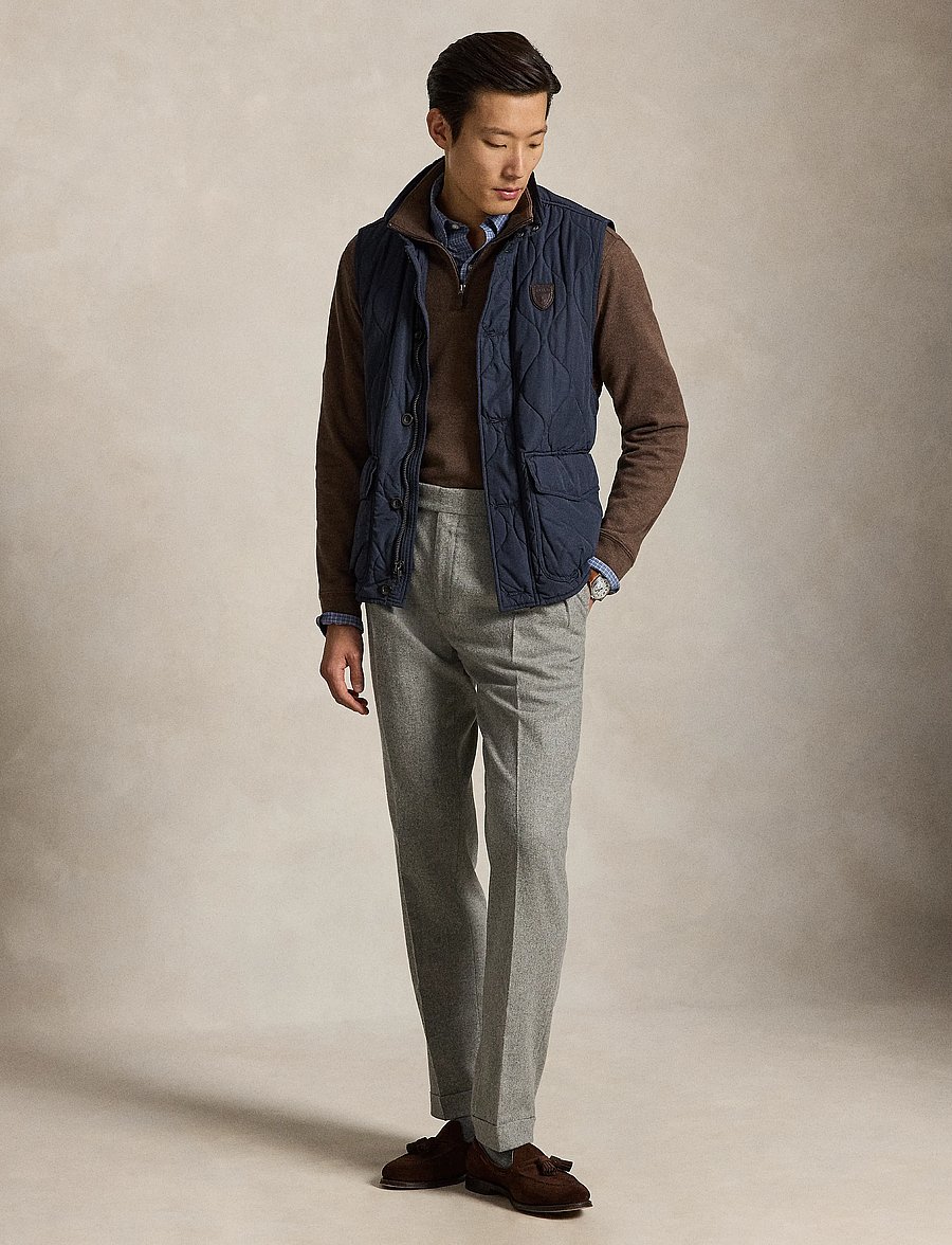 Polo Ralph Lauren - 40/1 DBL KNIT JACQ-KNT-PULLOVER - pullover mit halbem reißverschluss - nutmeg brown heat - 3