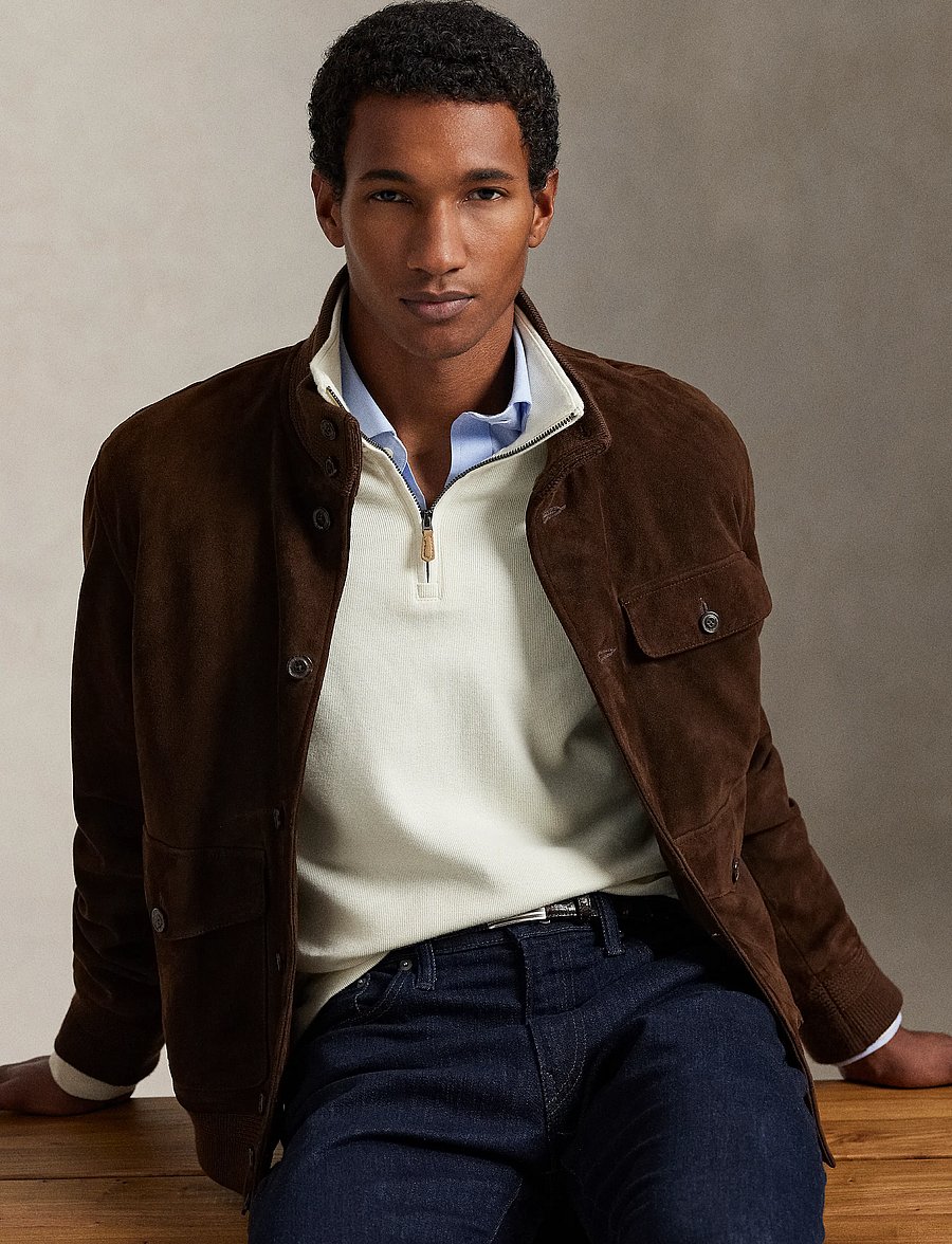 Polo Ralph Lauren - 40/1 DBL KNIT JACQ-KNT-PULLOVER - tõmblukk-kaelusega džemprid - parchment cream - 3