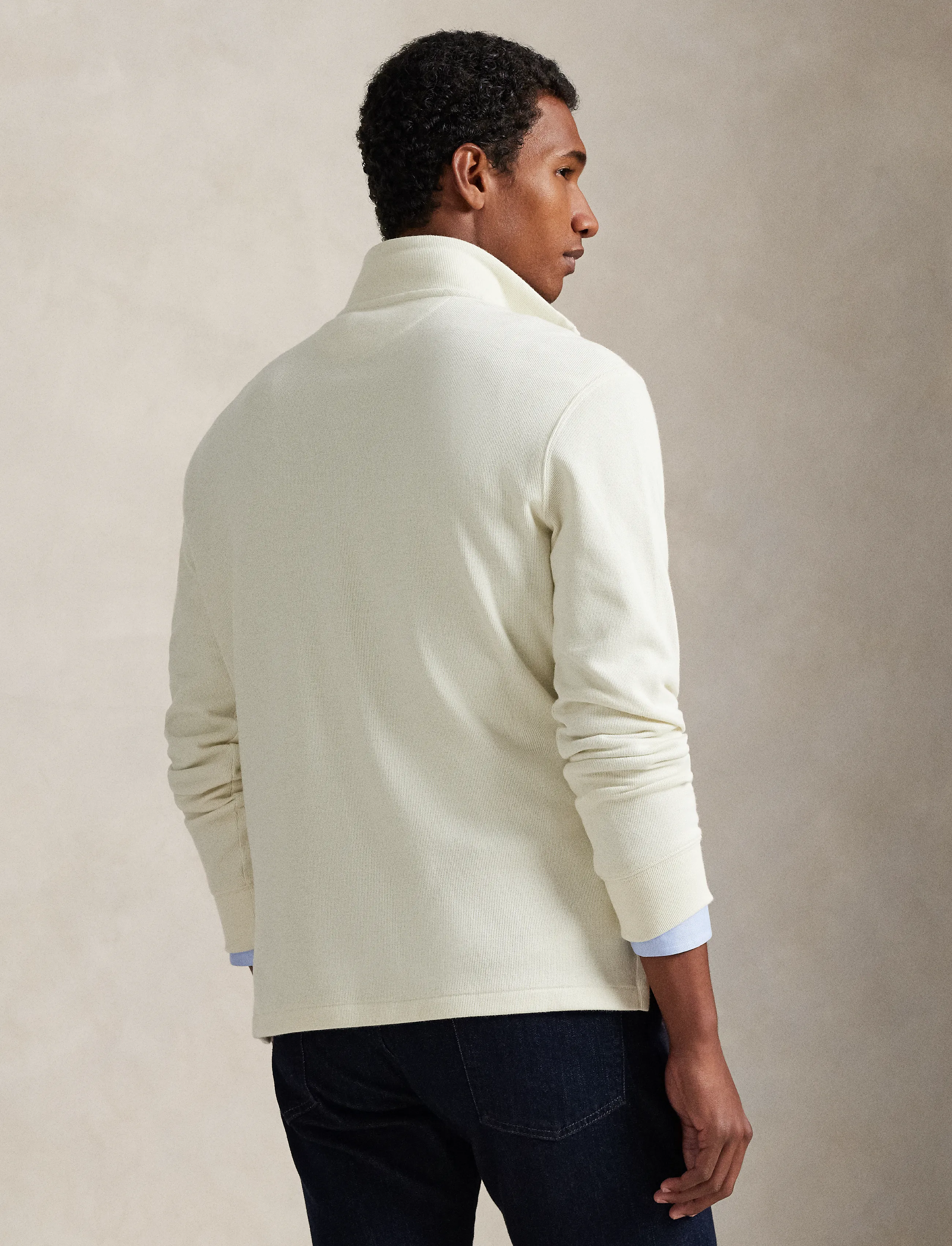 Polo Ralph Lauren - Estate-Rib Quarter-Zip Pullover - pullover mit halbem reißverschluss - parchment cream - 3