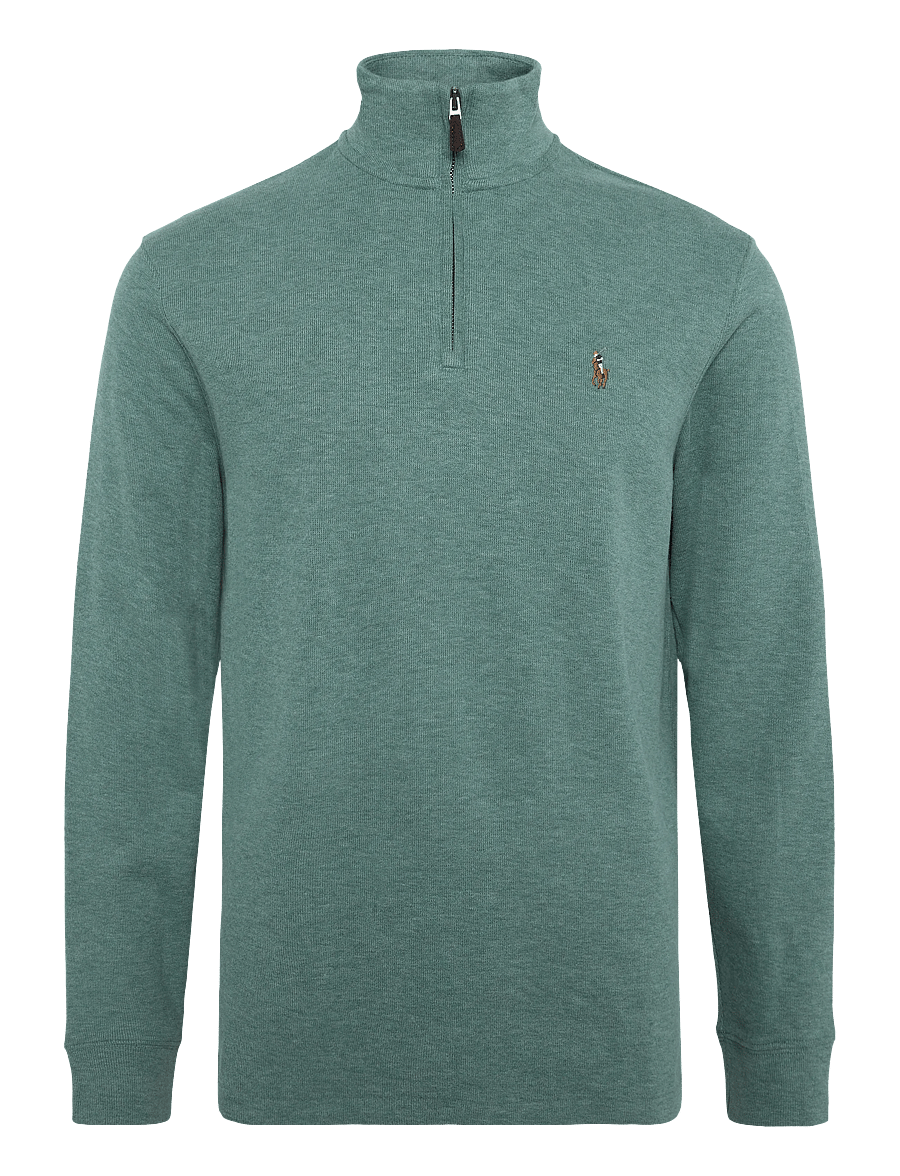 Polo Ralph Lauren - 40/1 DBL KNIT JACQ-KNT-PULLOVER - poolpika lukuga džemprid - pine heather - 1