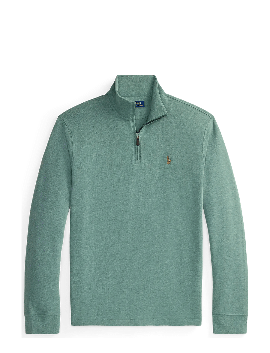 Polo Ralph Lauren - 40/1 DBL KNIT JACQ-KNT-PULLOVER - pullover mit halbem reißverschluss - pine heather - 1